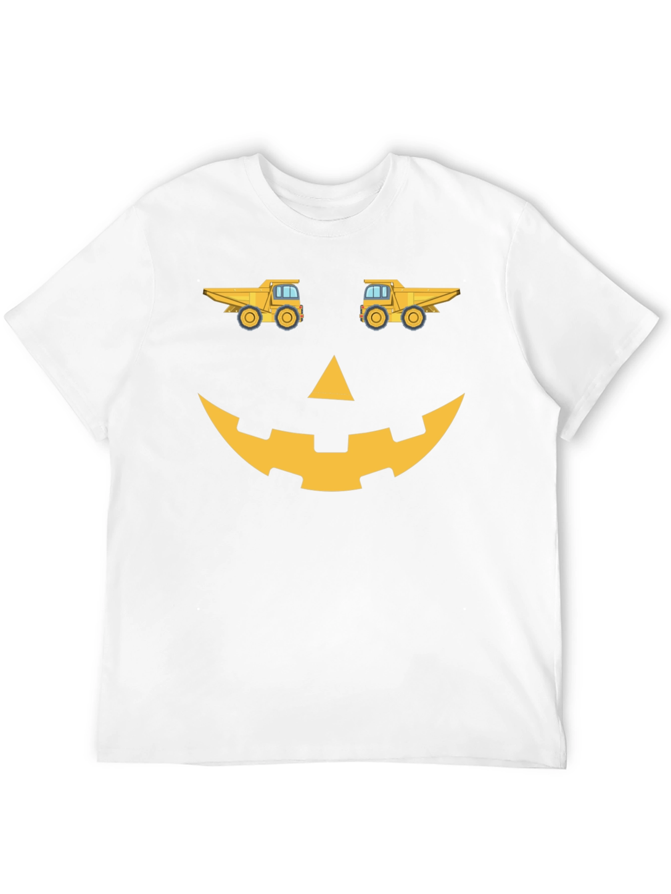 Dump Truck Pumpkin Face Halloween T-Shirt