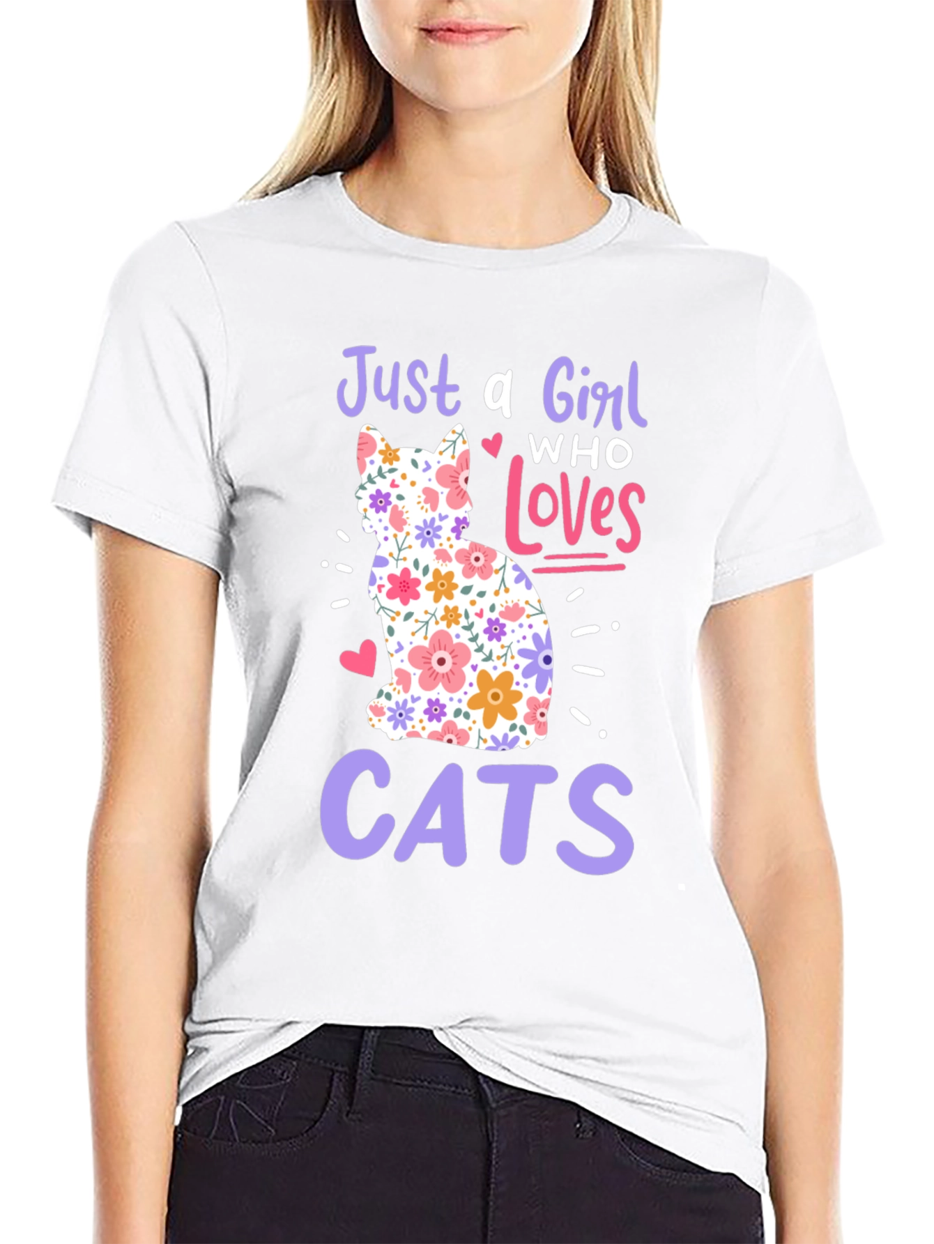 Just a Girl Who Loves Cats T-Shirt