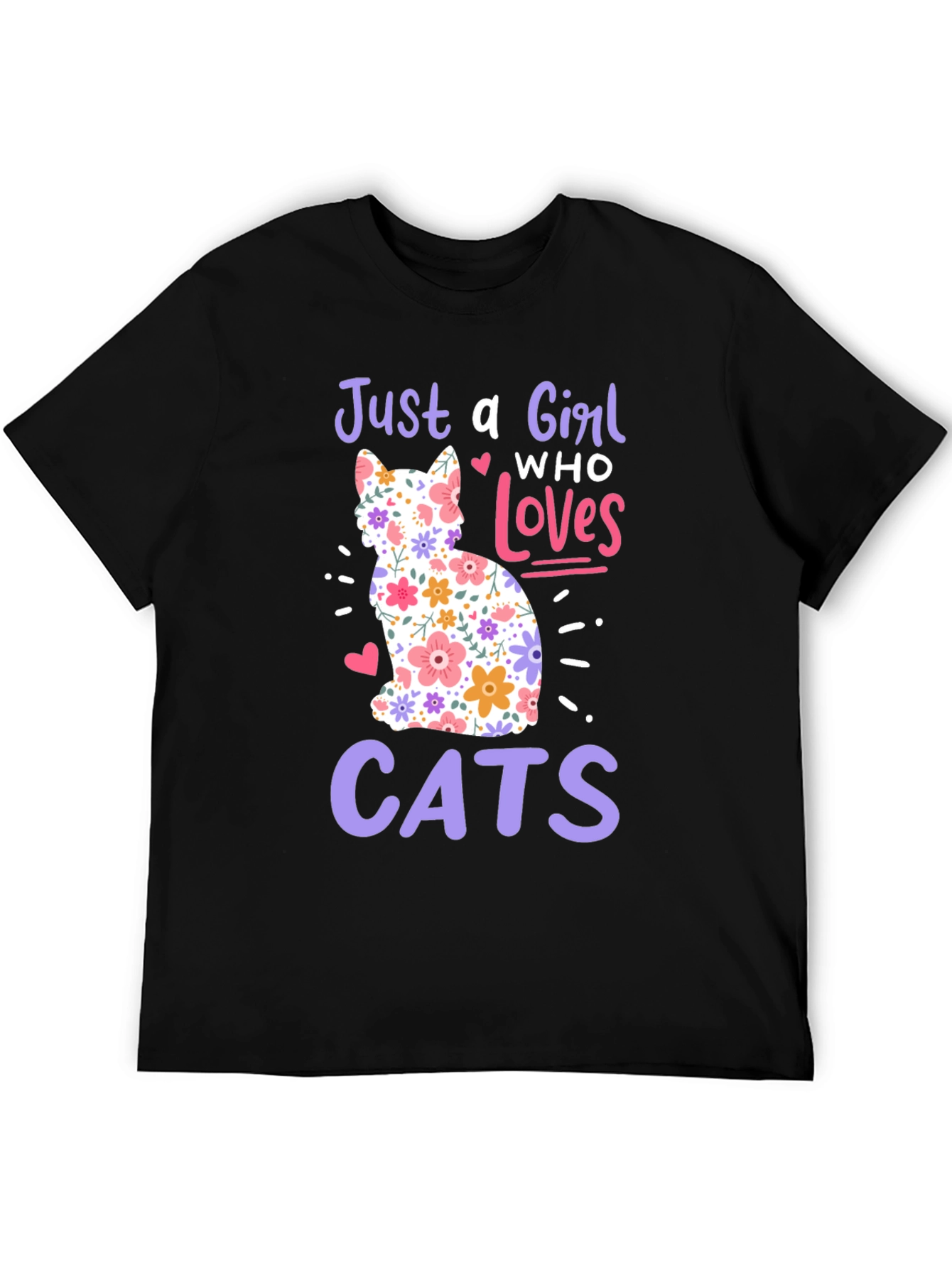 Just a Girl Who Loves Cats T-Shirt