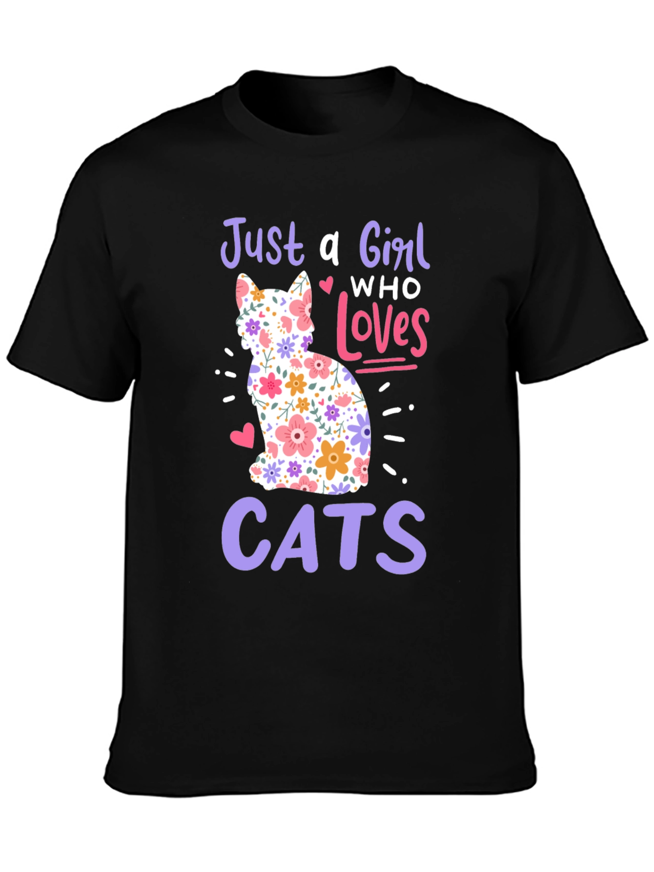 Just a Girl Who Loves Cats T-Shirt