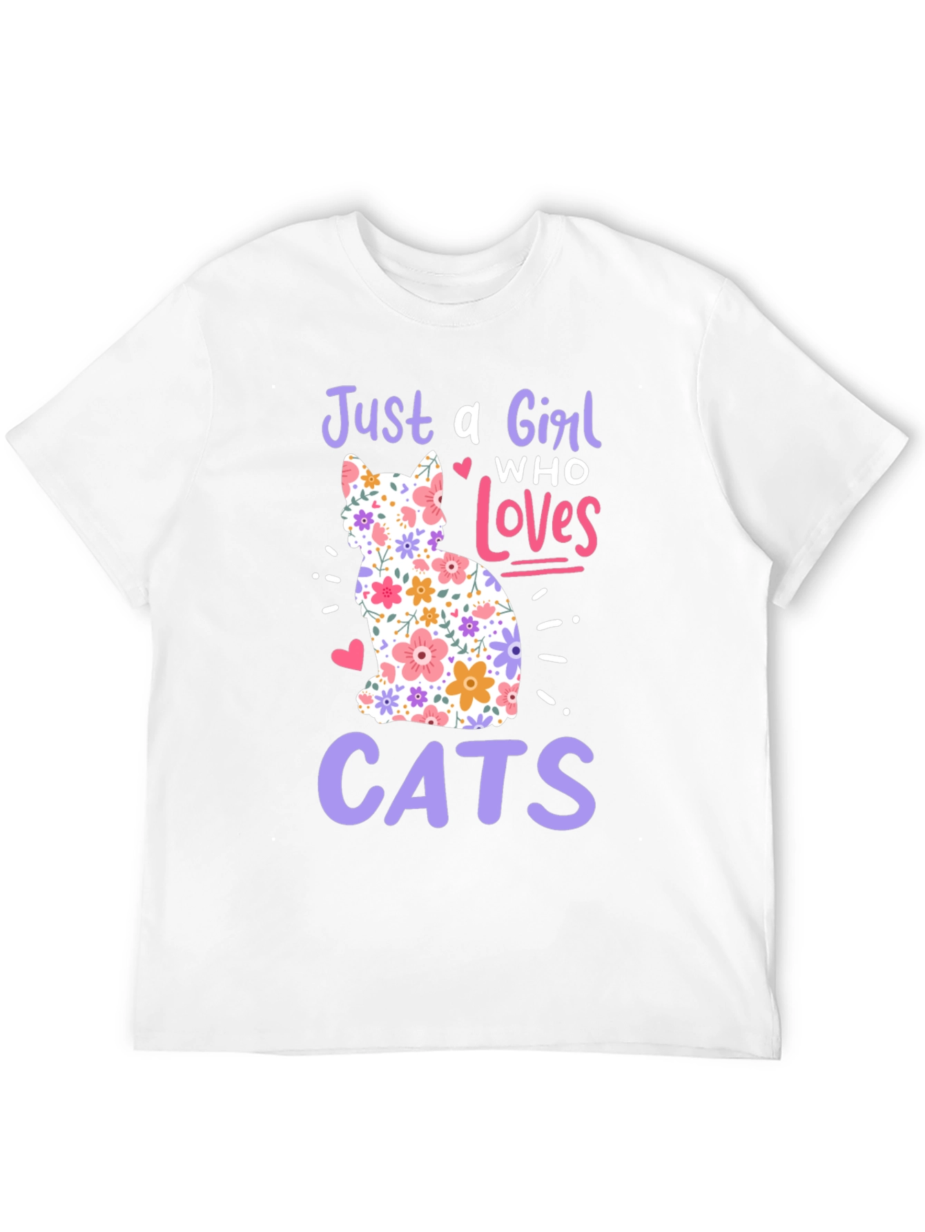 Just a Girl Who Loves Cats T-Shirt
