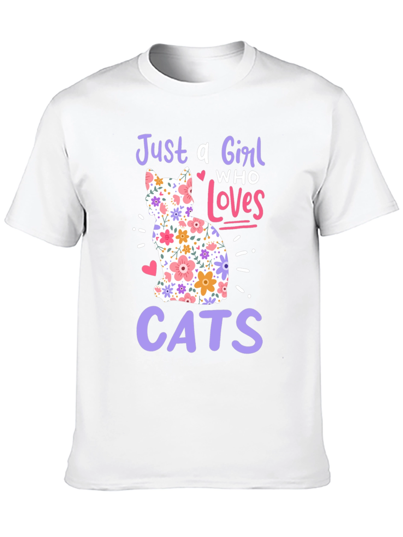 Just a Girl Who Loves Cats T-Shirt
