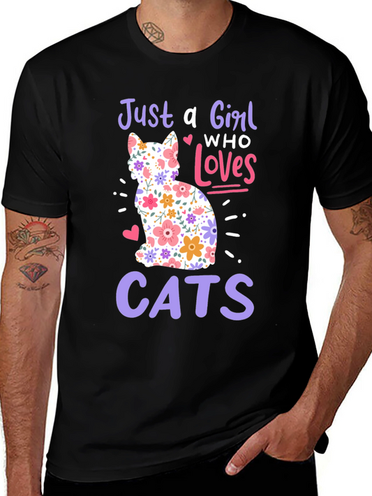 Just a Girl Who Loves Cats T-Shirt