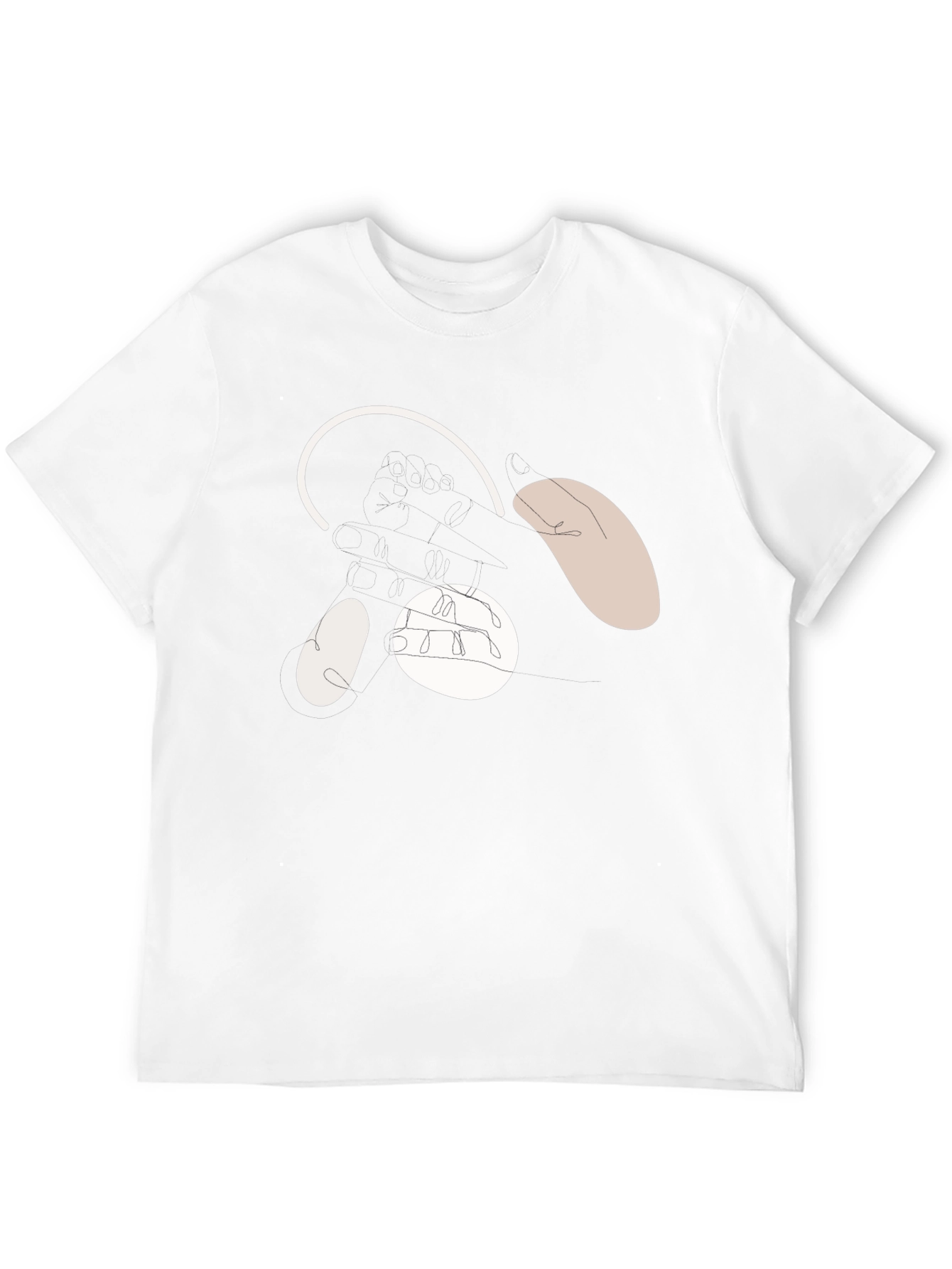 Abstract Bear Face Black T-Shirt