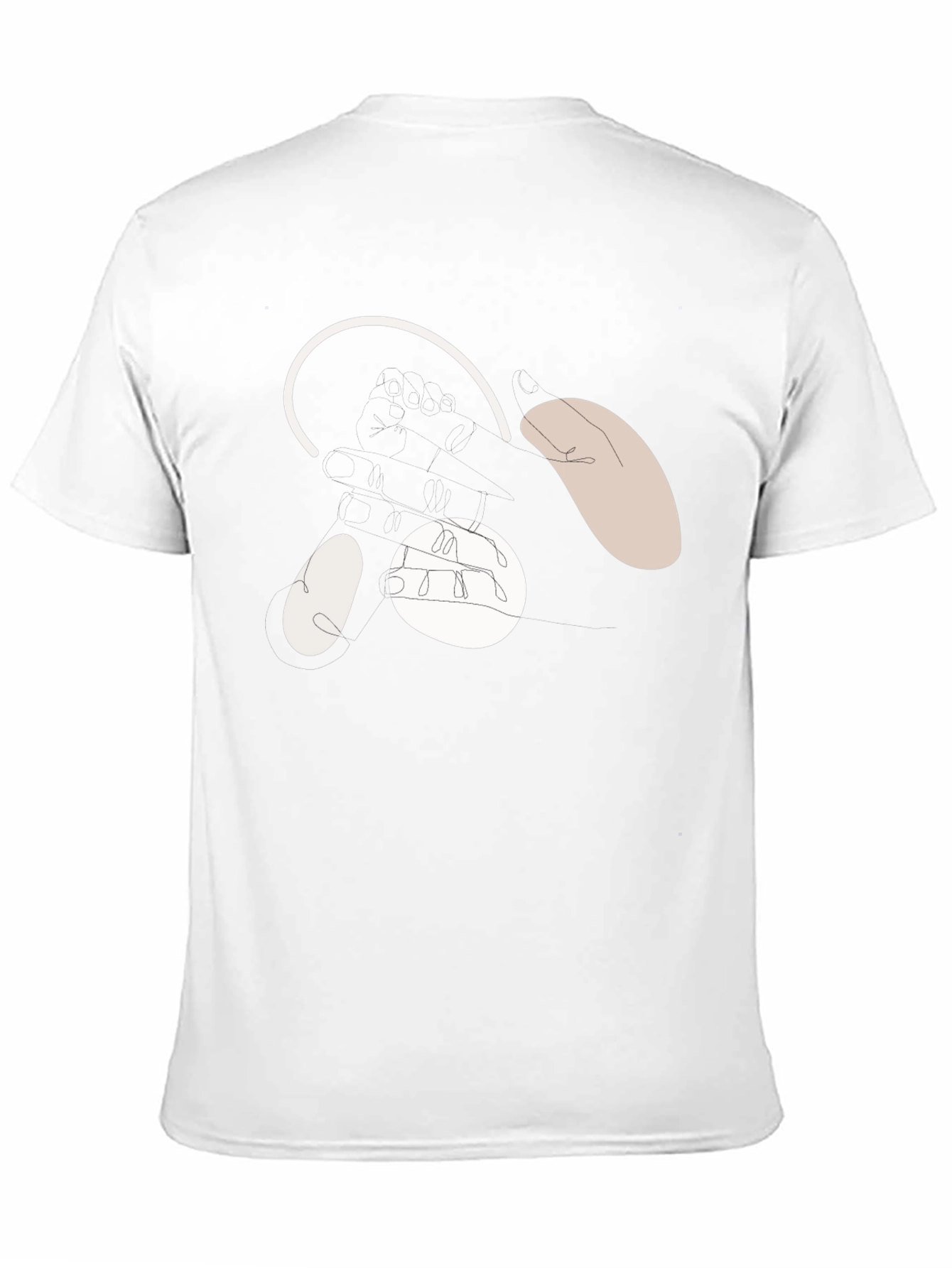 Abstract Bear Face Black T-Shirt
