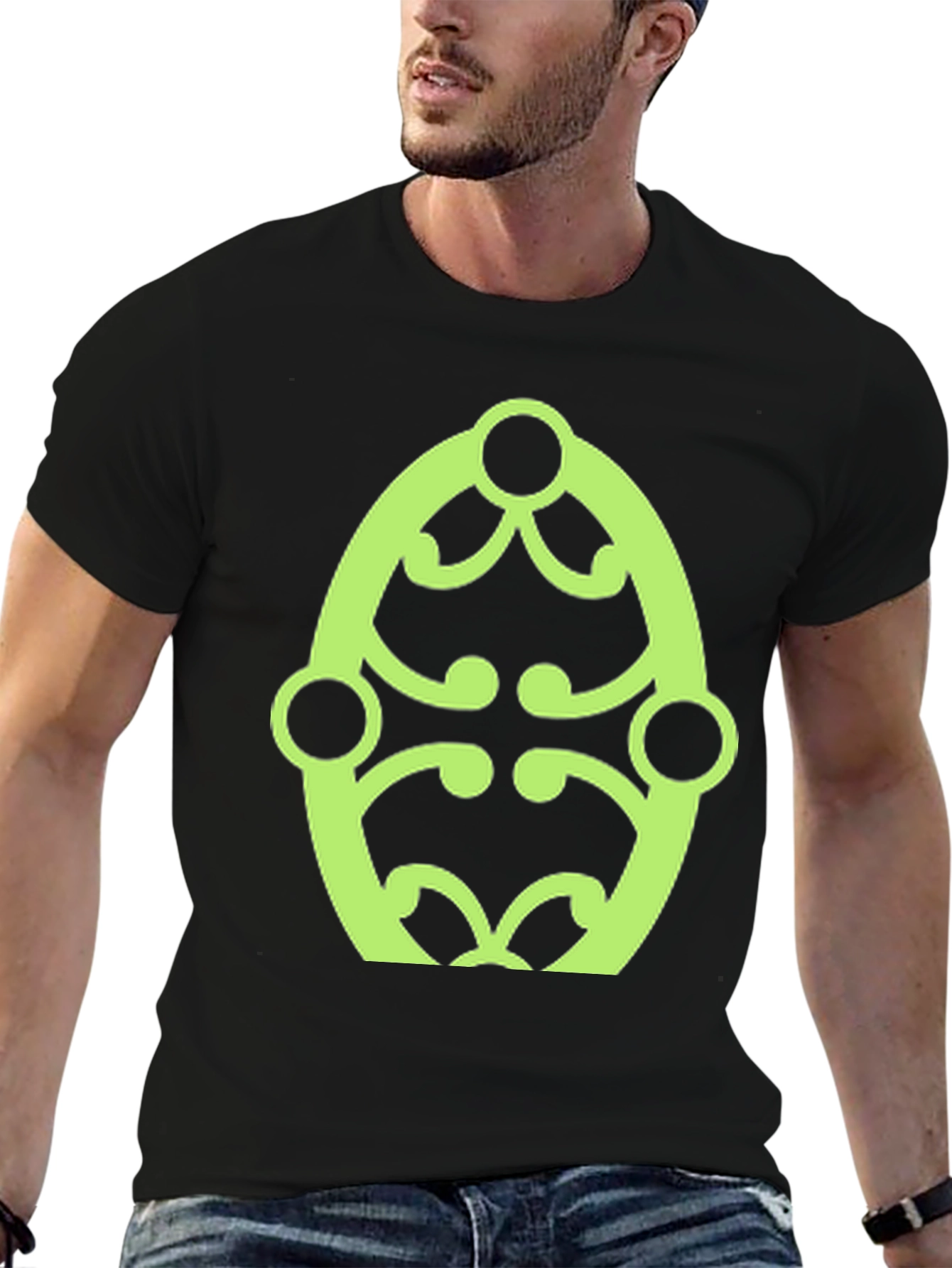 Modern Graphic Black T-Shirt