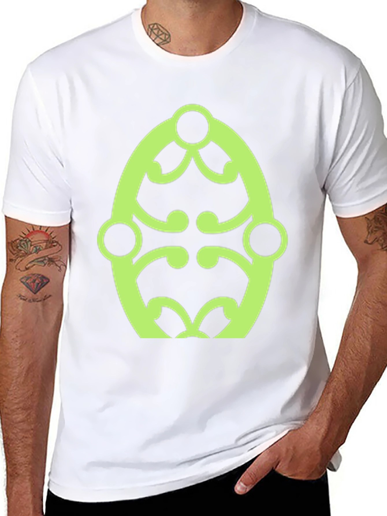 Modern Graphic Black T-Shirt