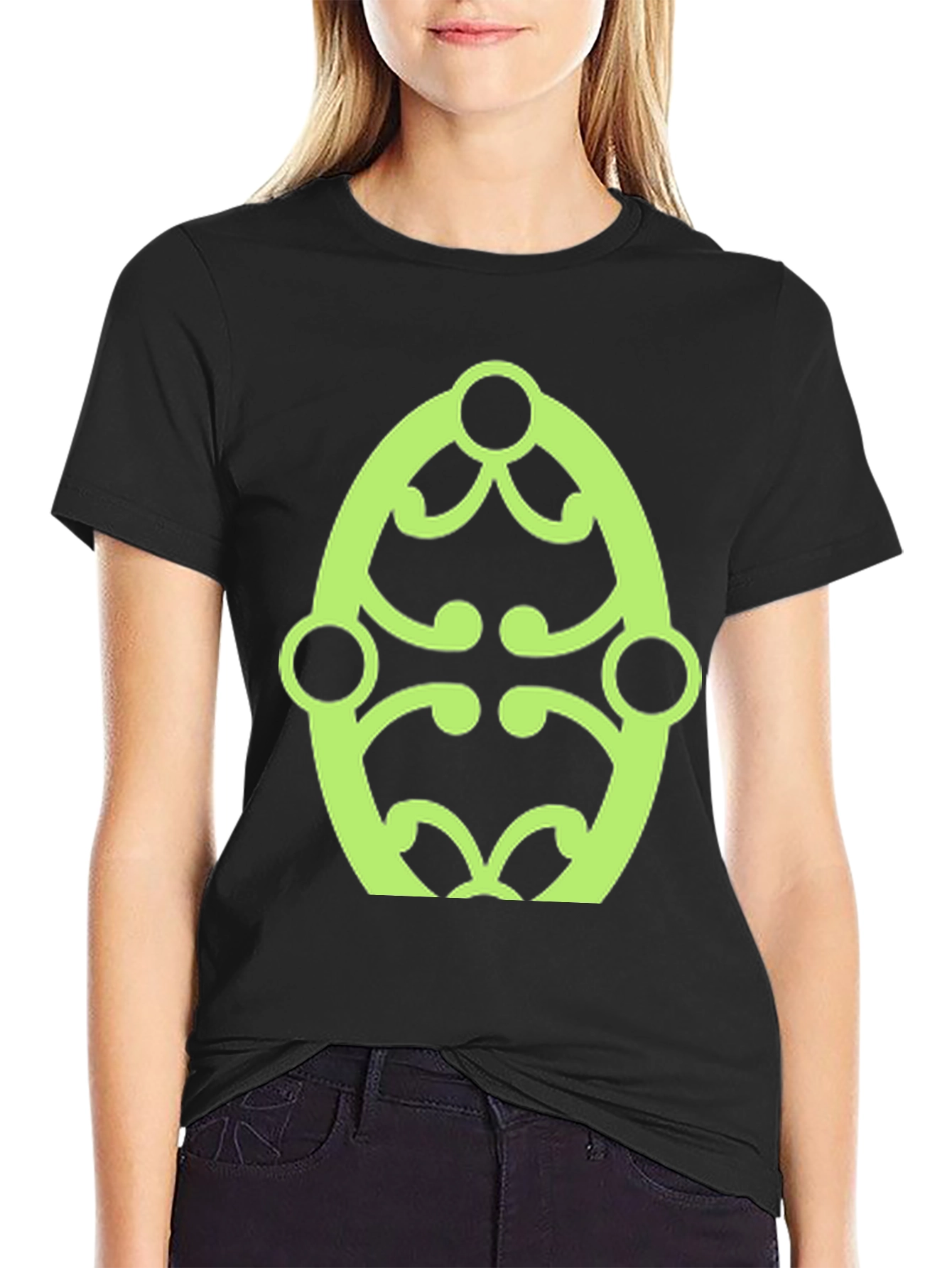 Modern Graphic Black T-Shirt