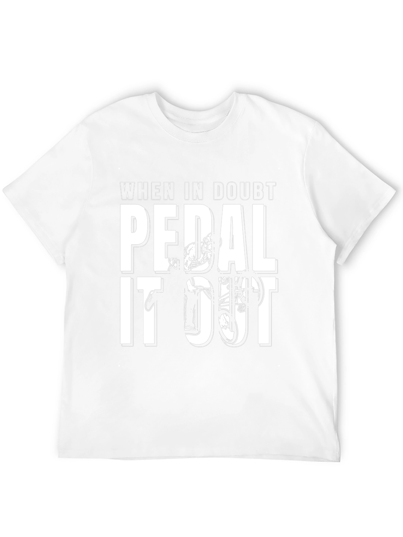 Pedal It Out Black Graphic T-Shirt