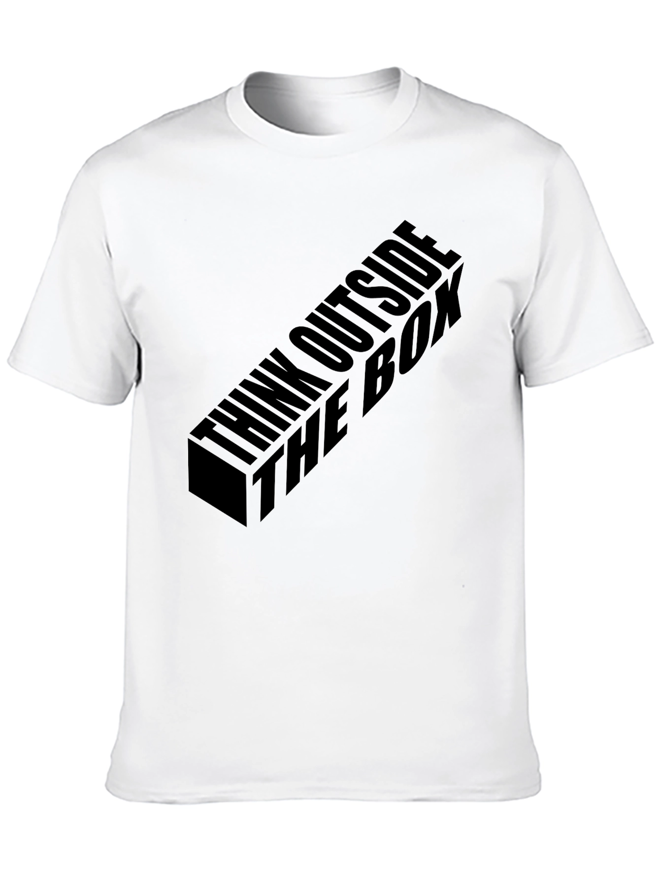 Think Outside the Box Mens Black T-Shirt