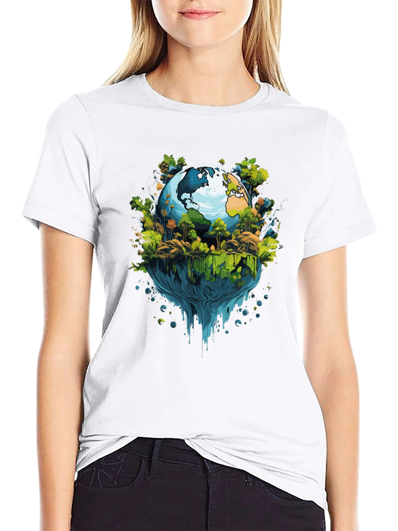 Earth Graphic Tee - Save the Planet Style!