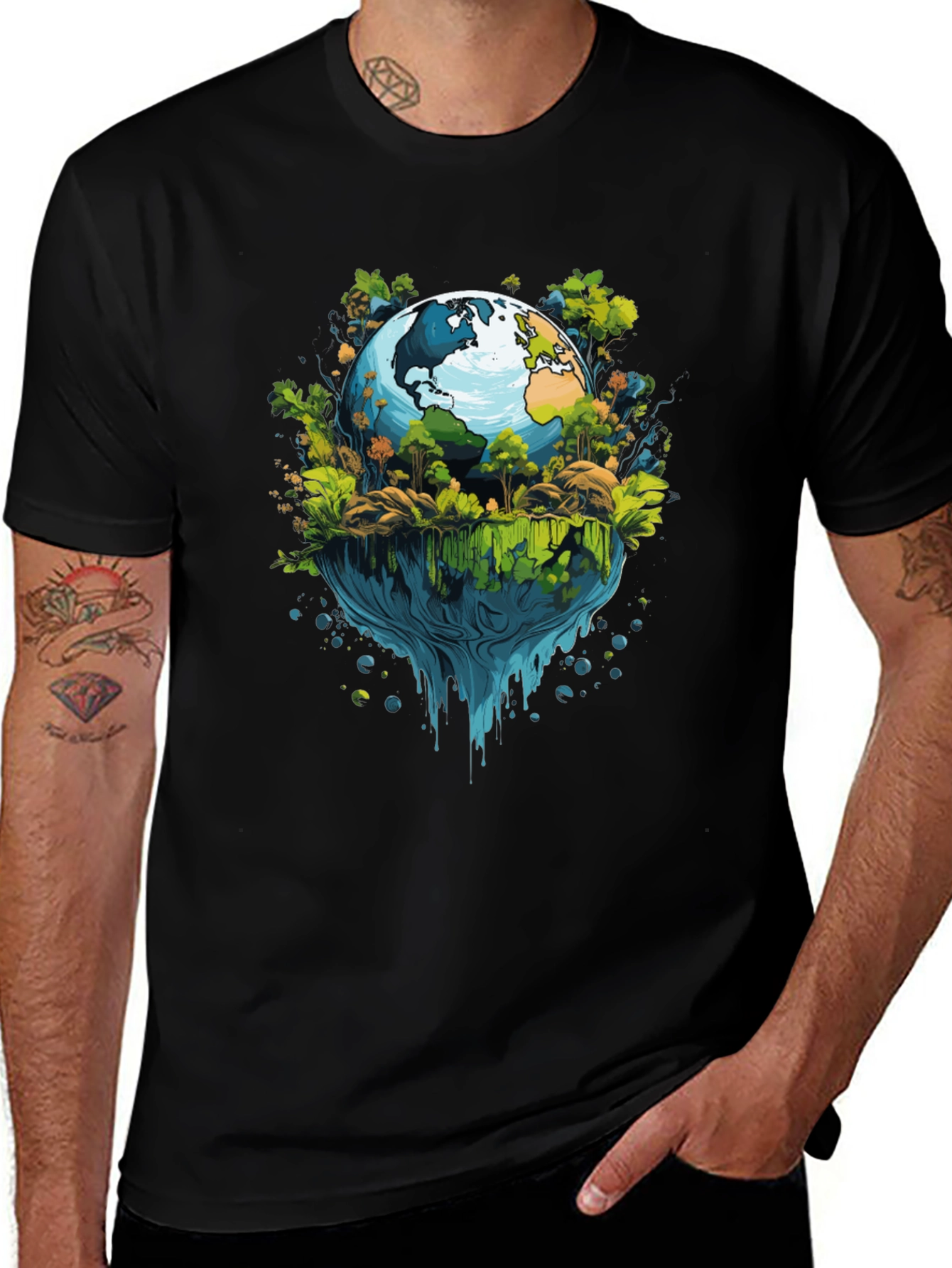 Earth Graphic Tee - Save the Planet Style!
