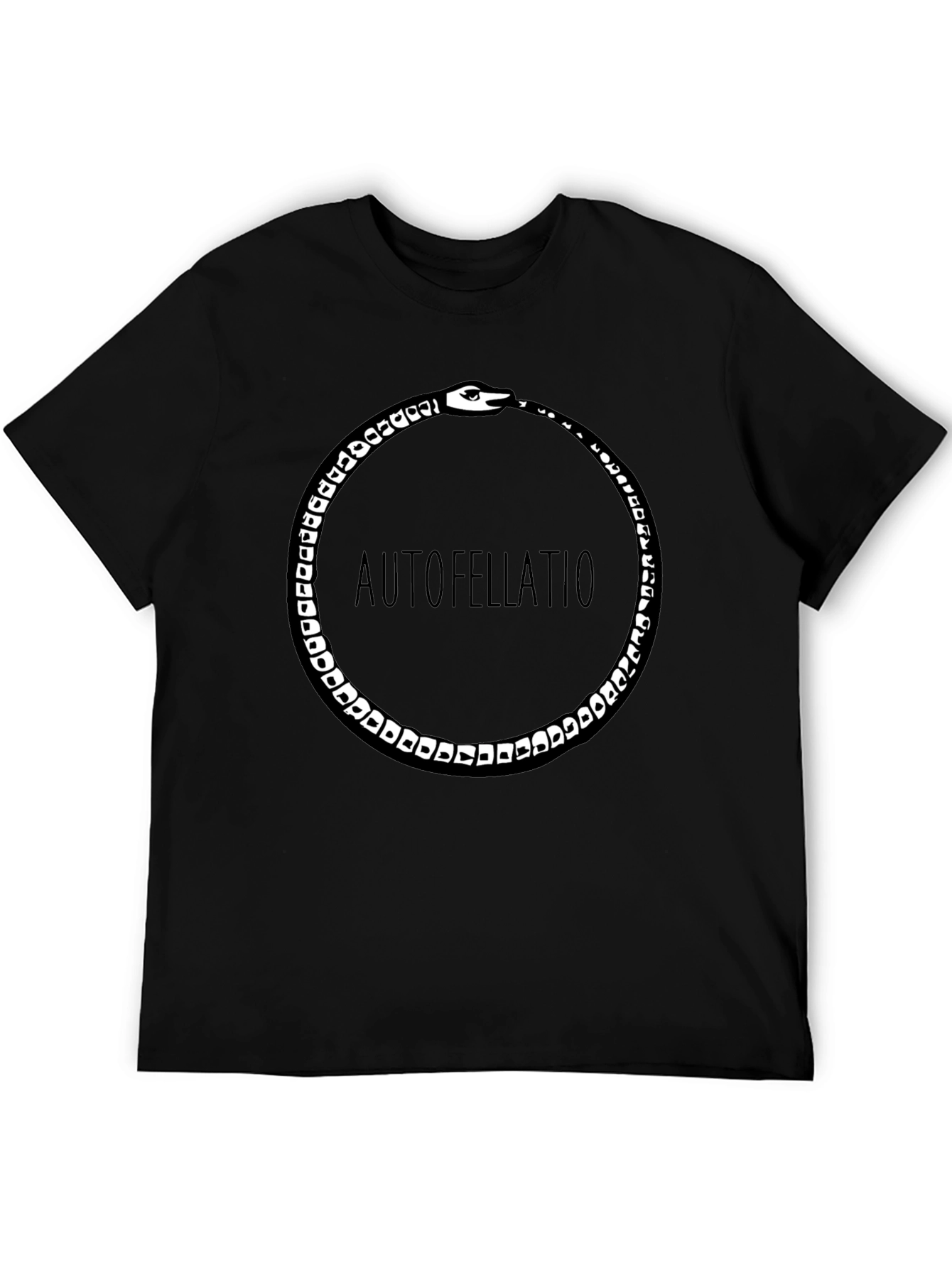 Ouroboros Funny Black Graphic Tee