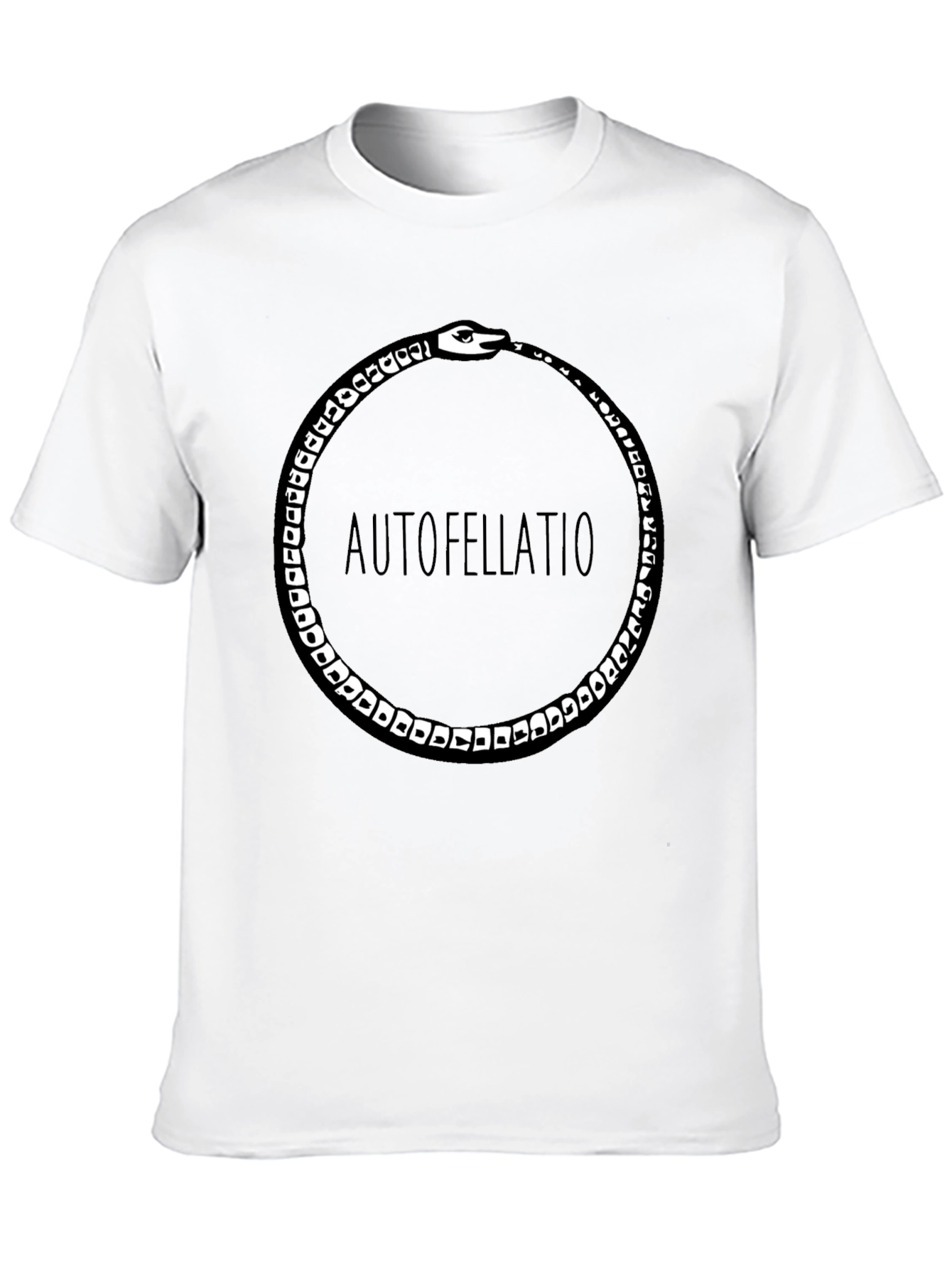 Ouroboros Funny Black Graphic Tee