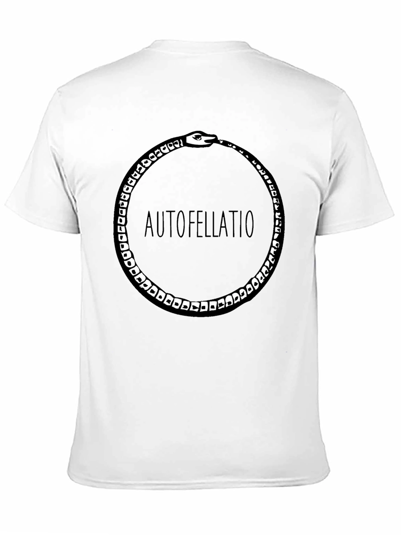 Ouroboros Funny Black Graphic Tee
