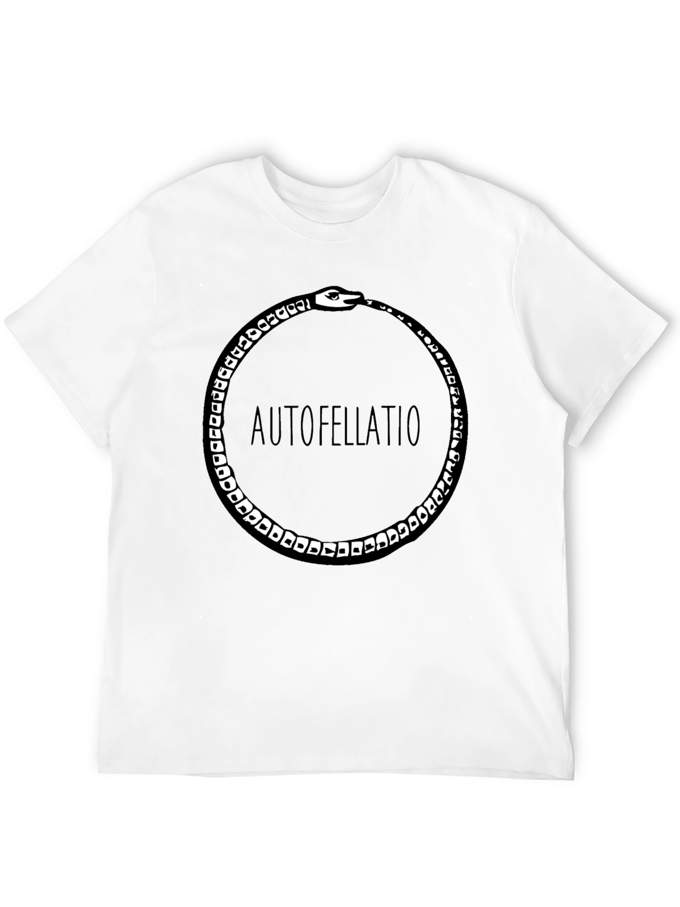 Ouroboros Funny Black Graphic Tee