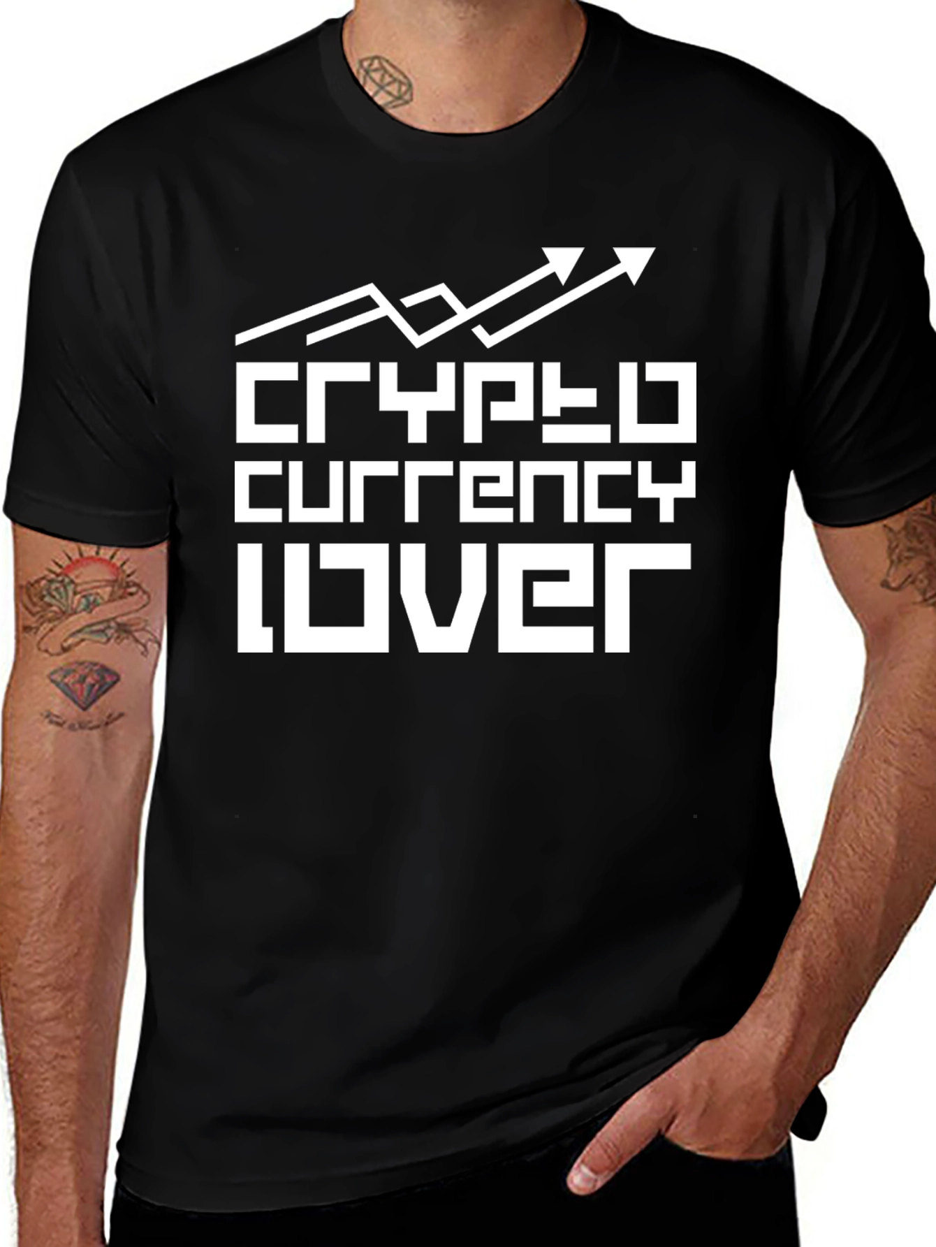 Crypto Currency Lover Black T-Shirt