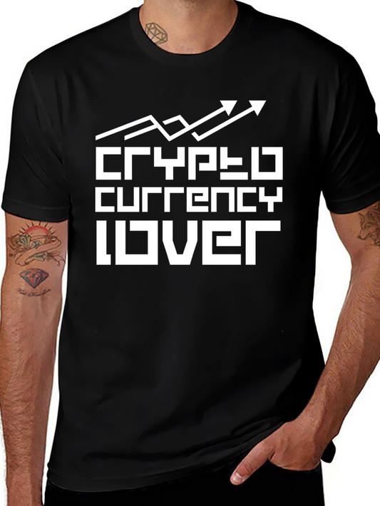 Crypto Currency Lover Black T-Shirt