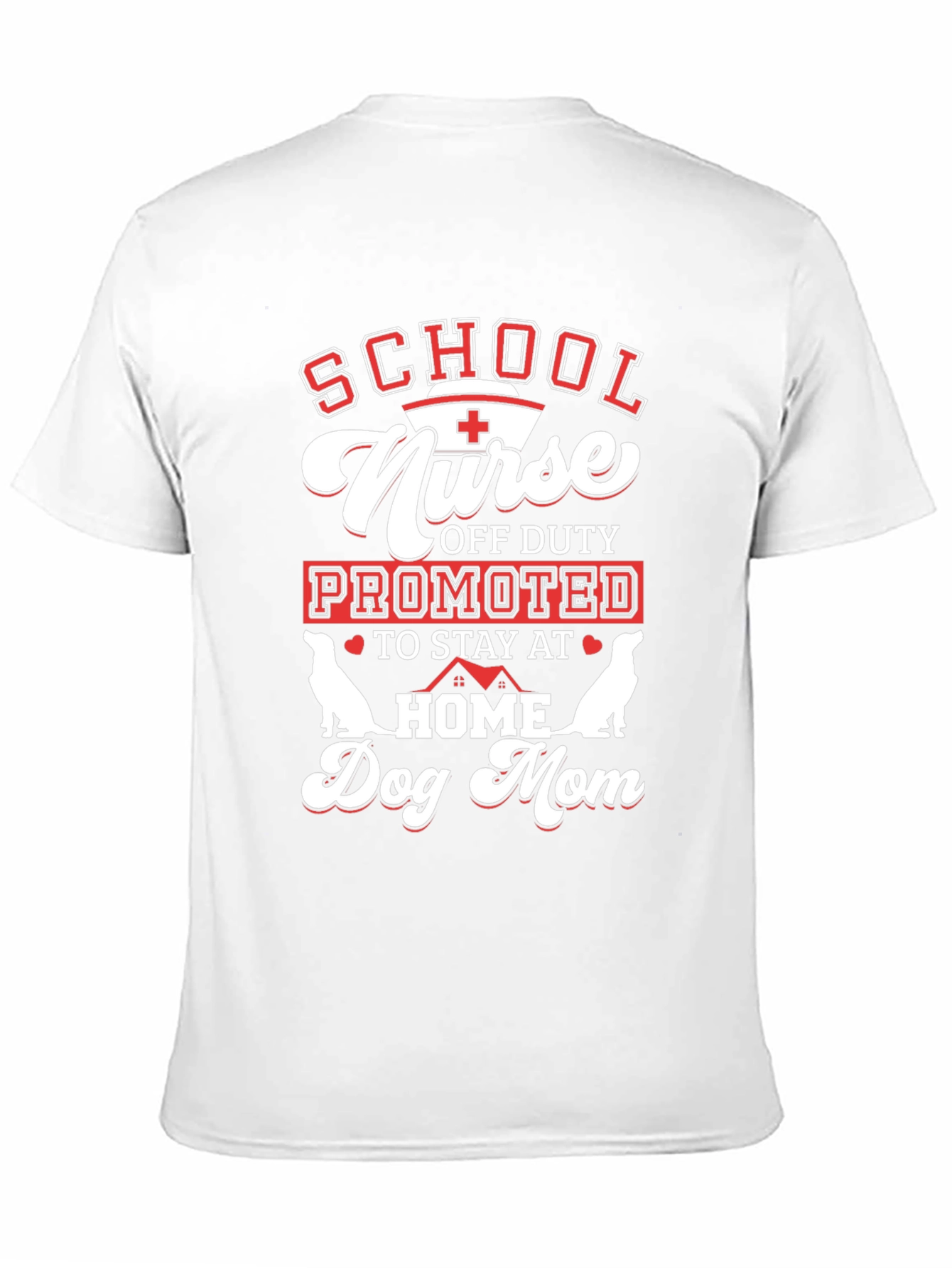 School Nurse Dog Mom Graphic Tee