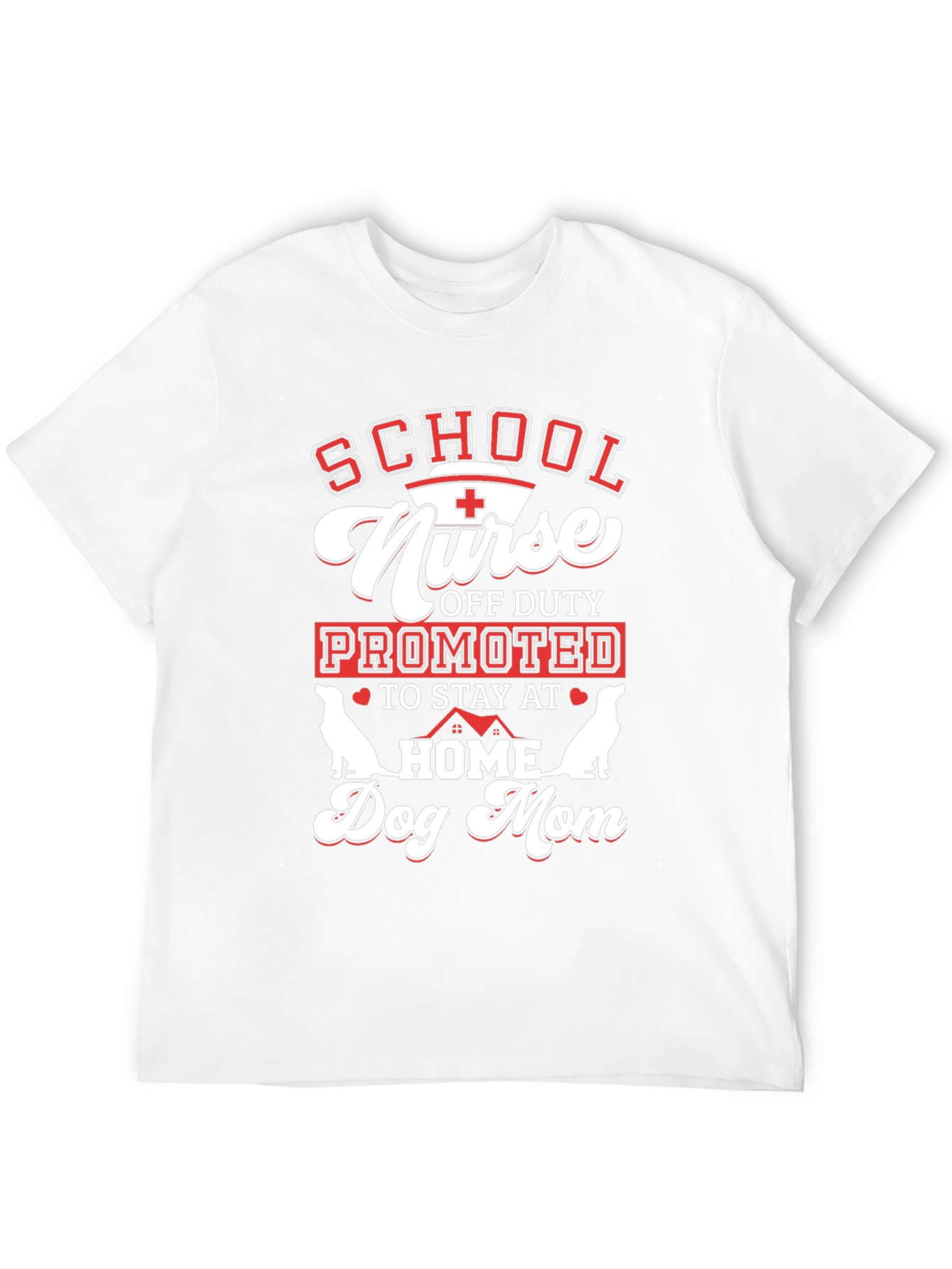 School Nurse Dog Mom Graphic Tee