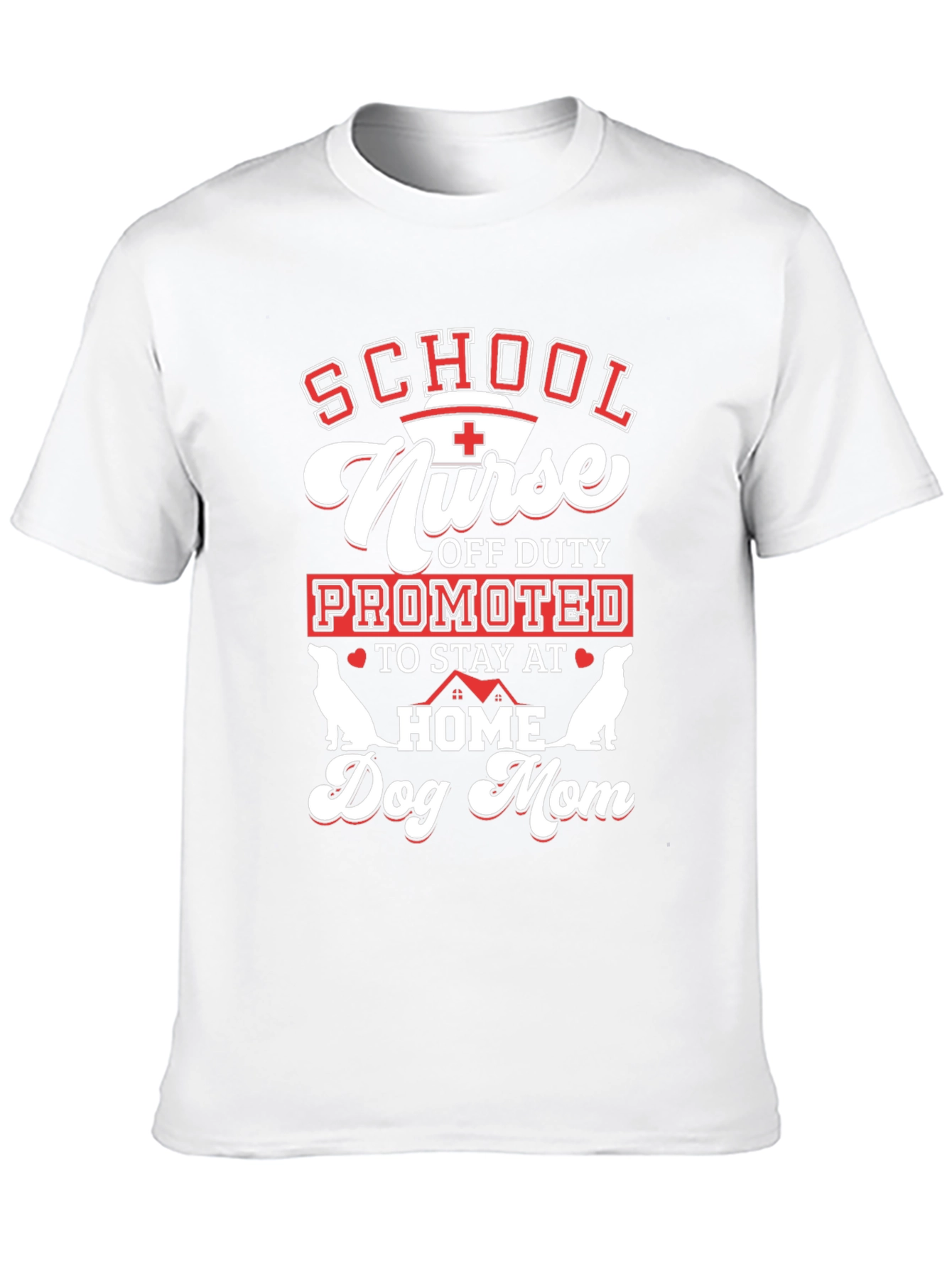 School Nurse Dog Mom Graphic Tee