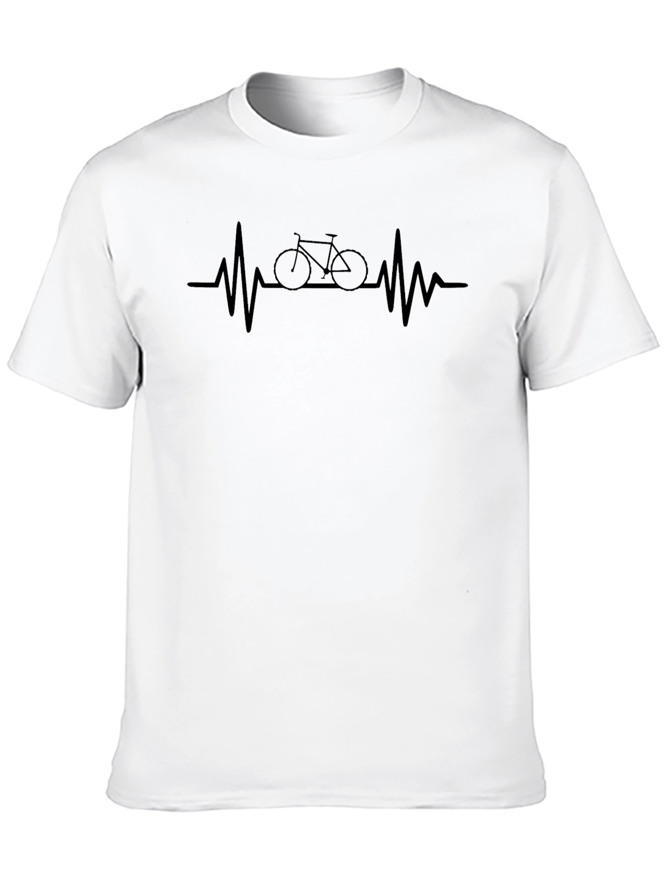 Heartbeat Bicycle T-Shirt - Cycling Passion Tee