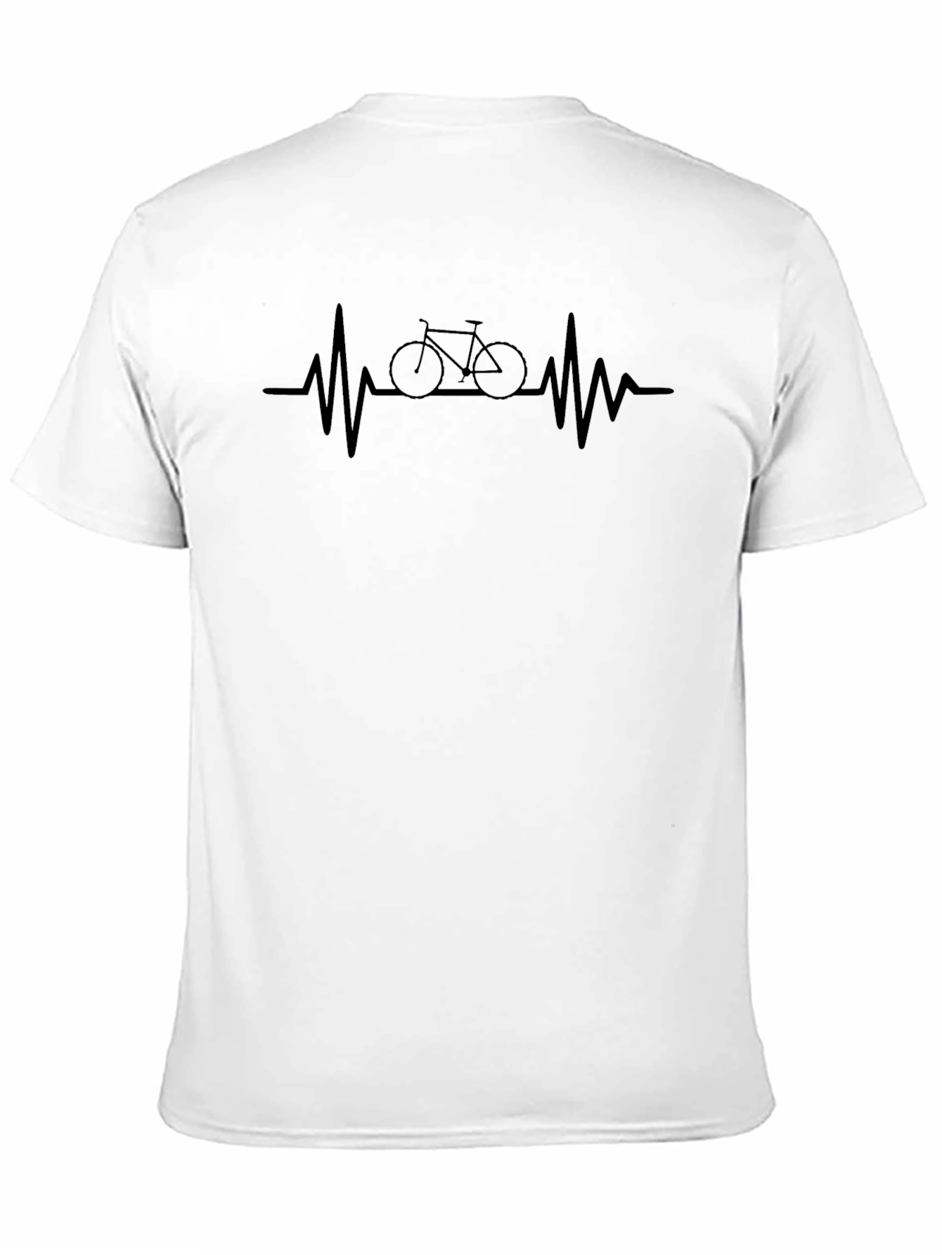Heartbeat Bicycle T-Shirt - Cycling Passion Tee
