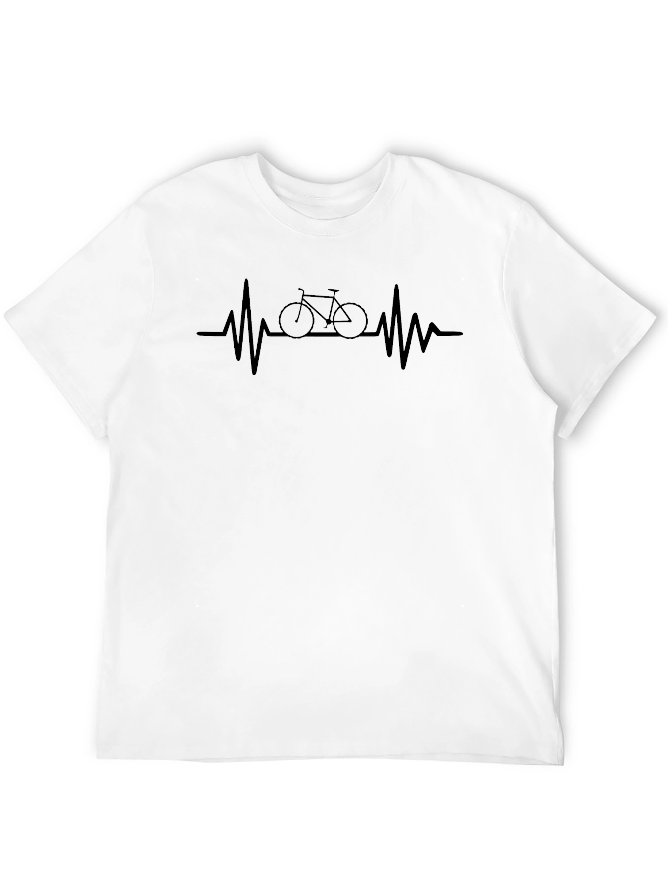 Heartbeat Bicycle T-Shirt - Cycling Passion Tee