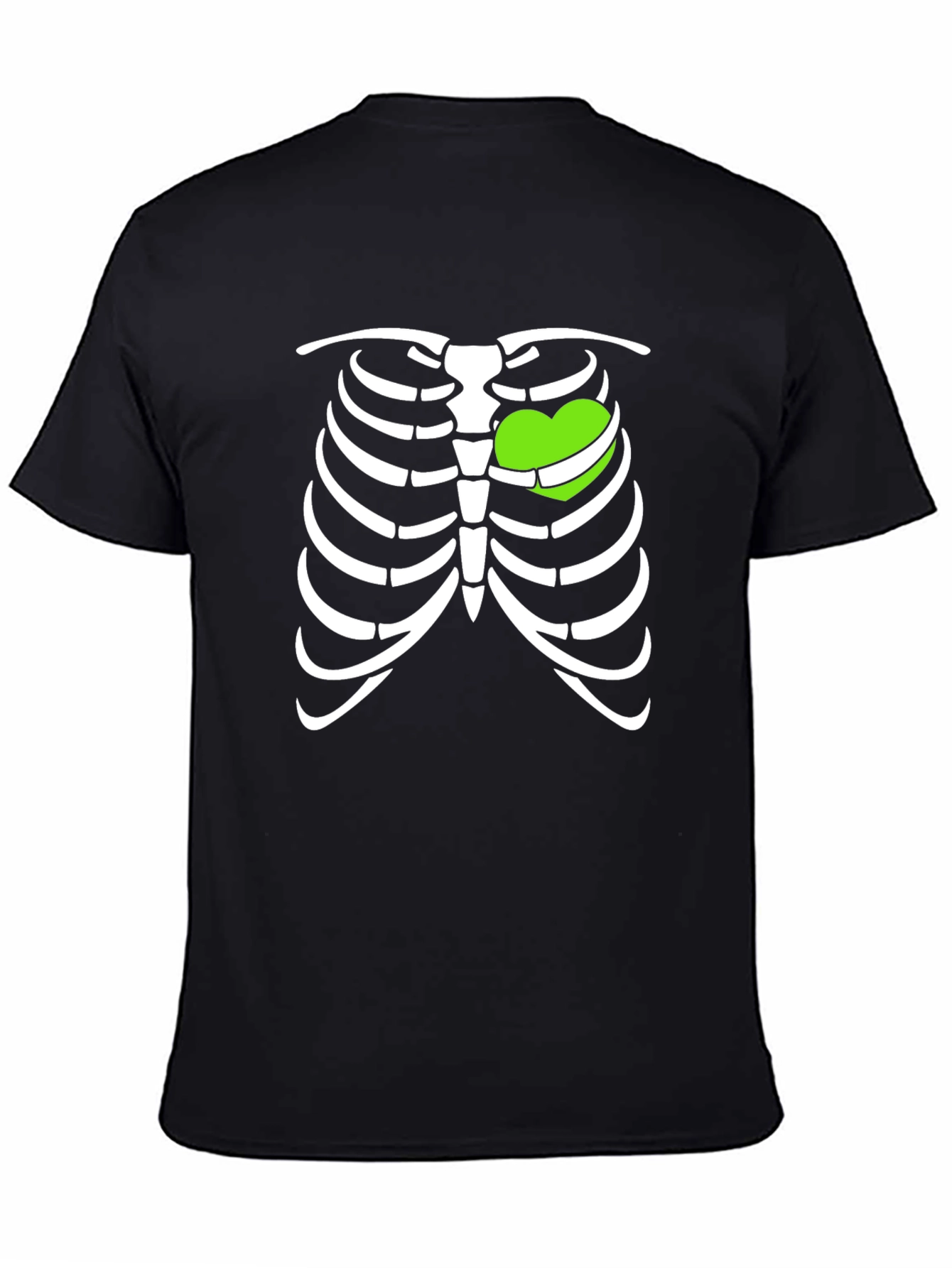 Heart Ribcage T-Shirt - Fun Halloween Tee