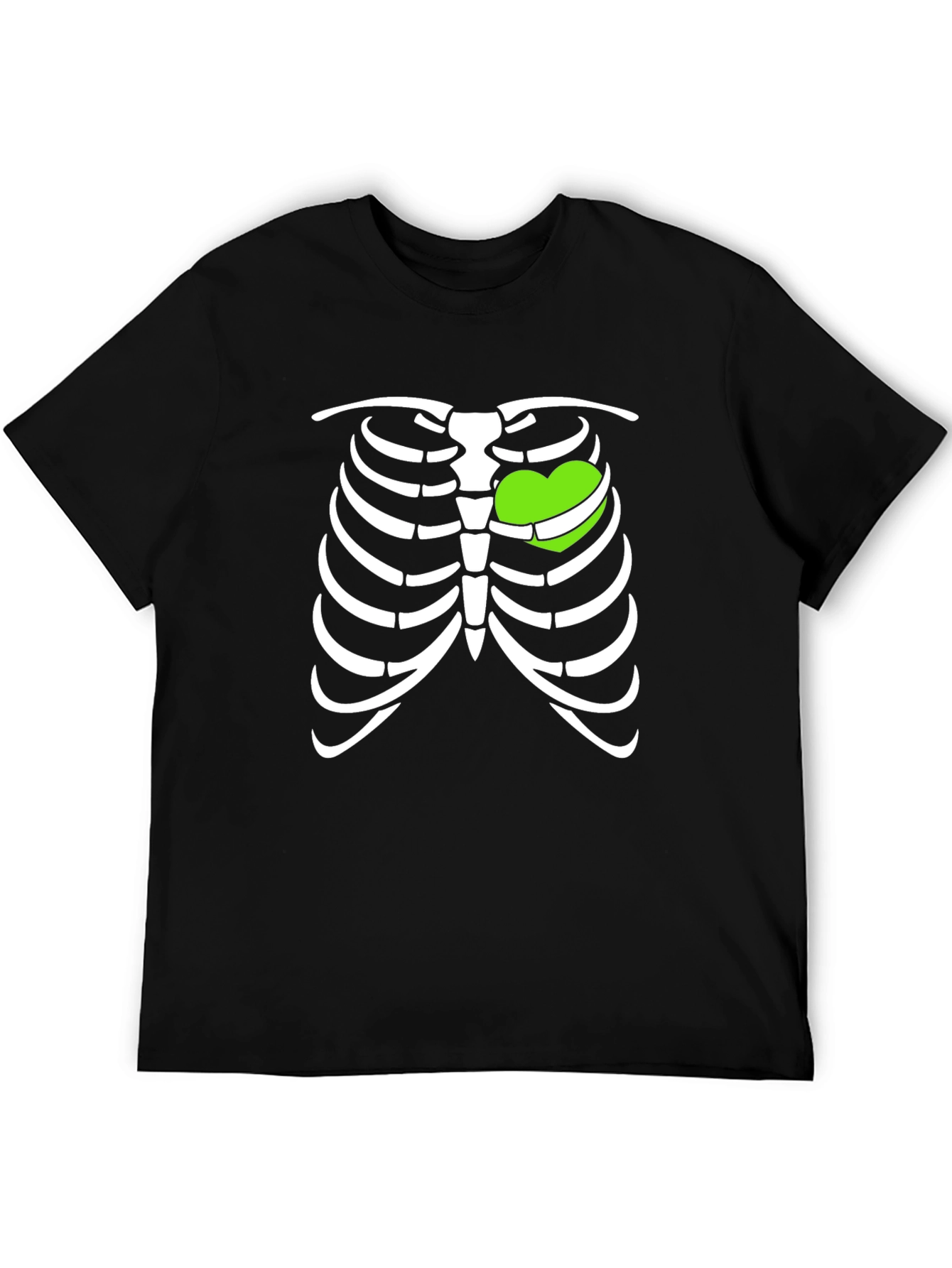Heart Ribcage T-Shirt - Fun Halloween Tee