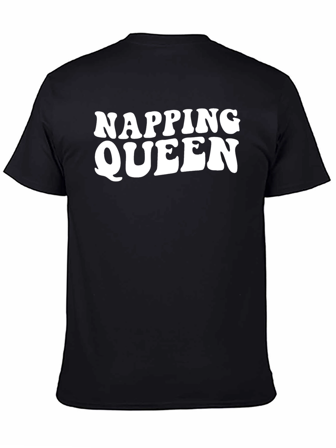 Napping Queen Black Graphic T-Shirt