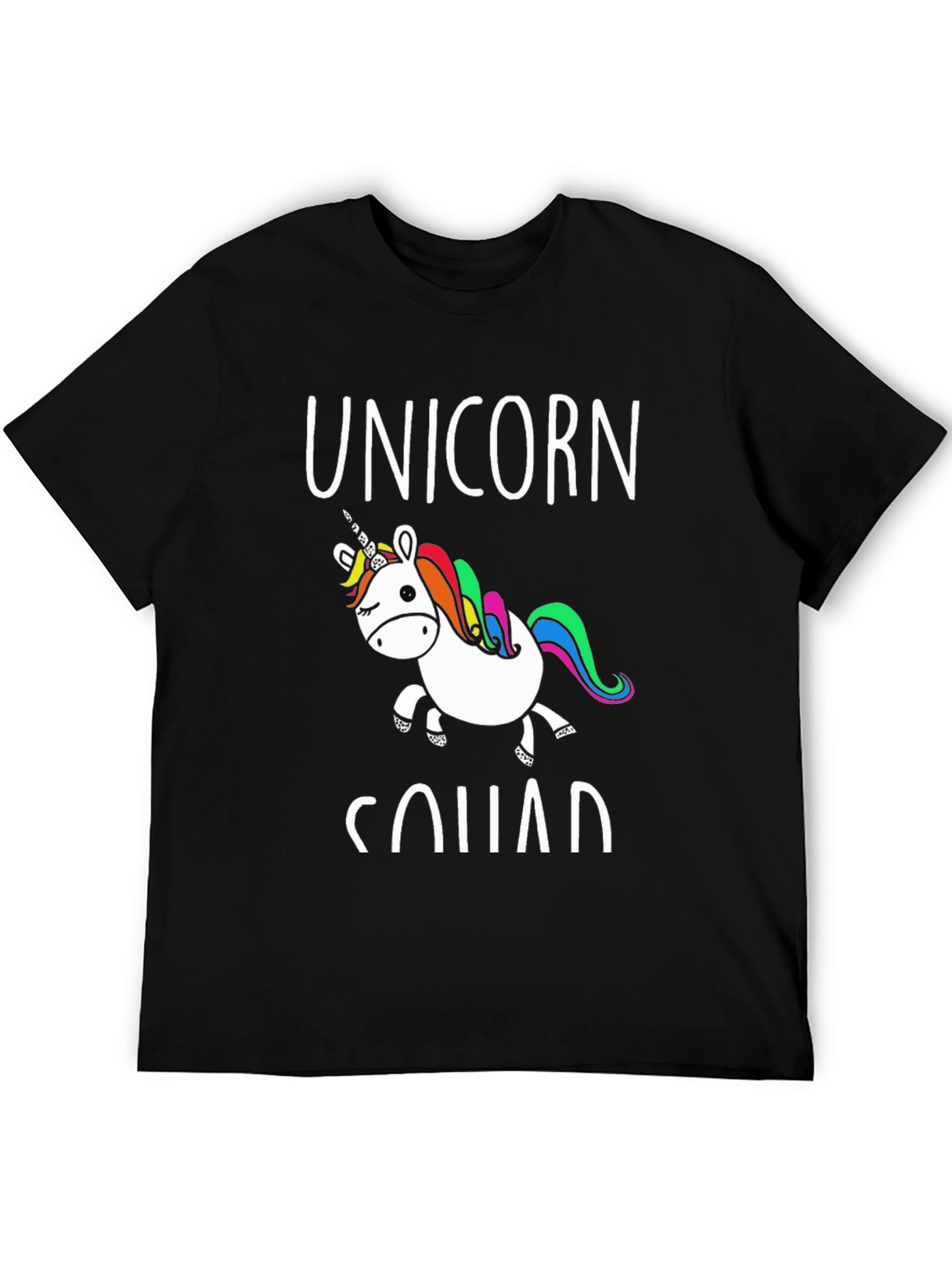 Unicorn Squad Graphic Tee - Black