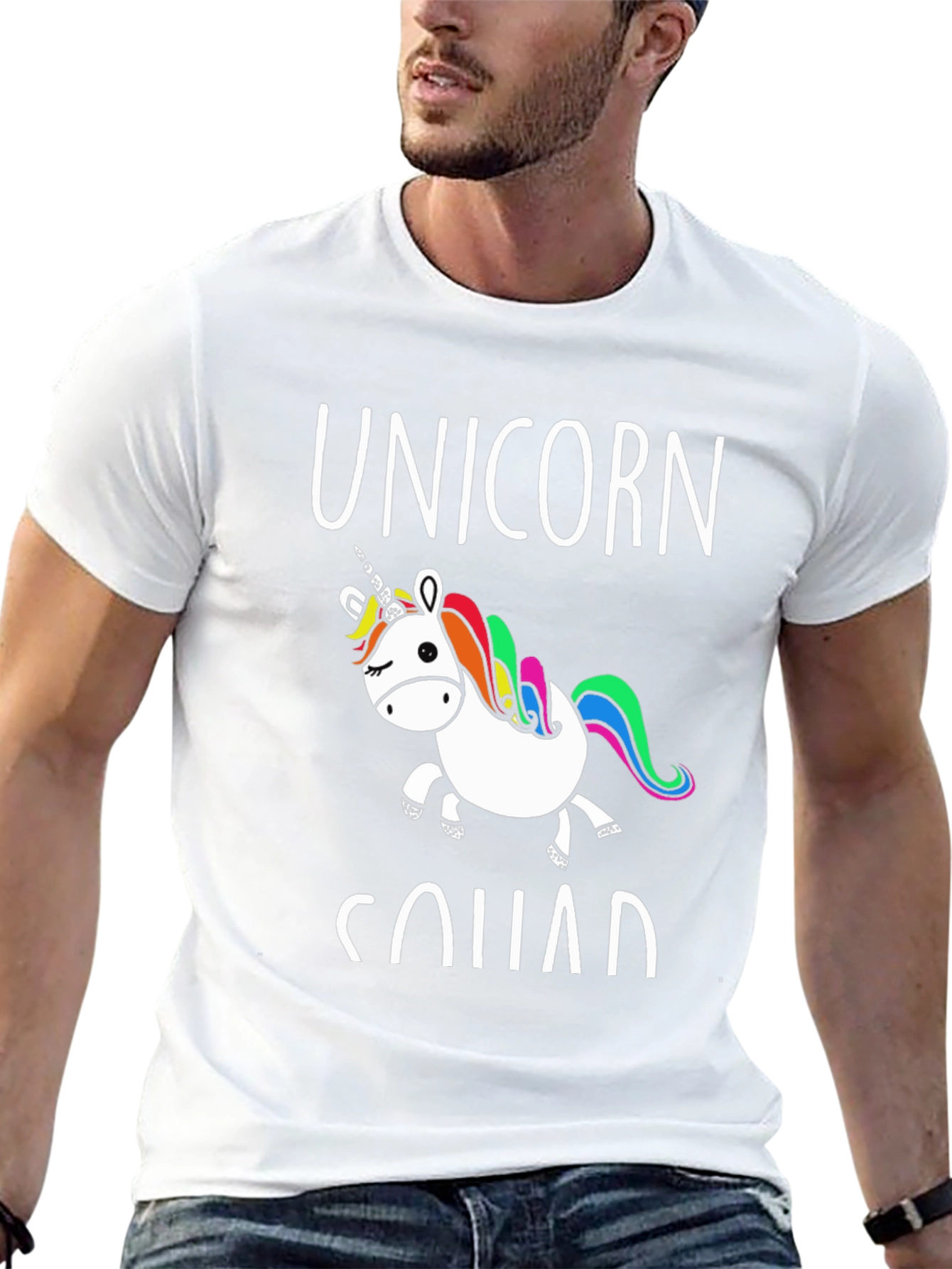 Unicorn Squad Graphic Tee - Black
