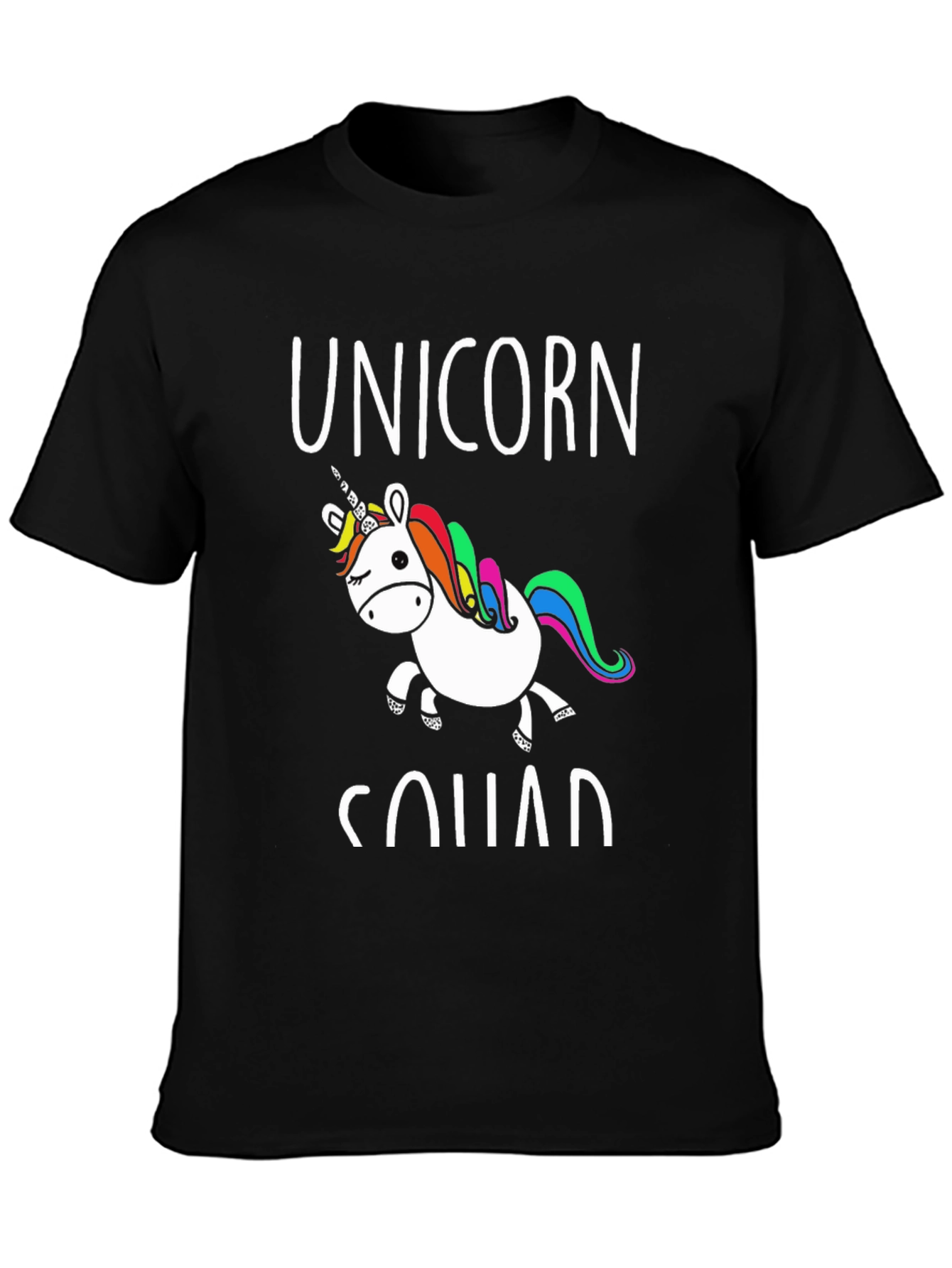 Unicorn Squad Graphic Tee - Black