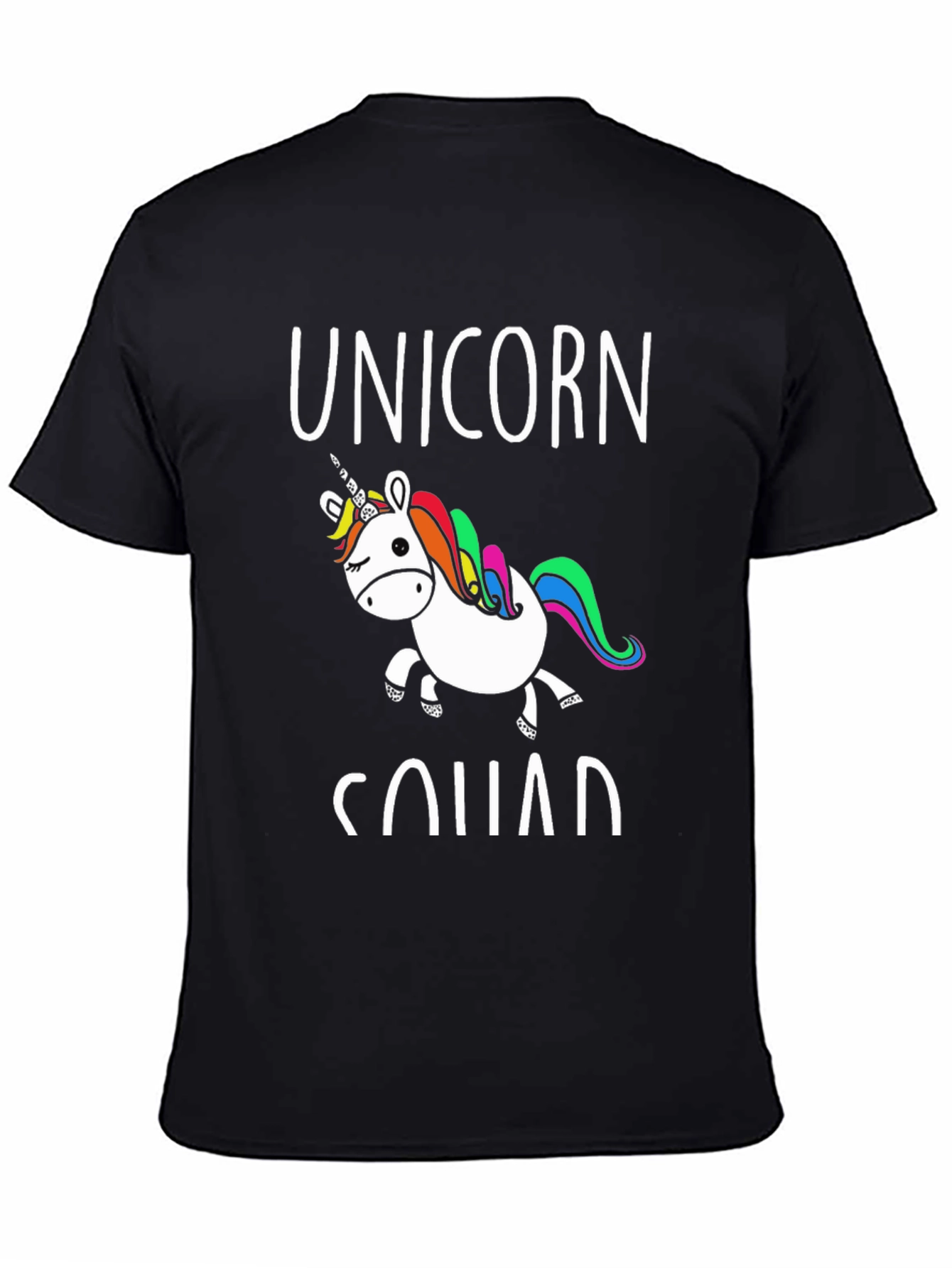 Unicorn Squad Graphic Tee - Black