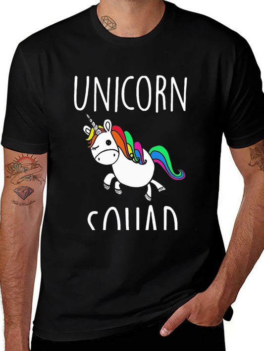 Unicorn Squad Graphic Tee - Black