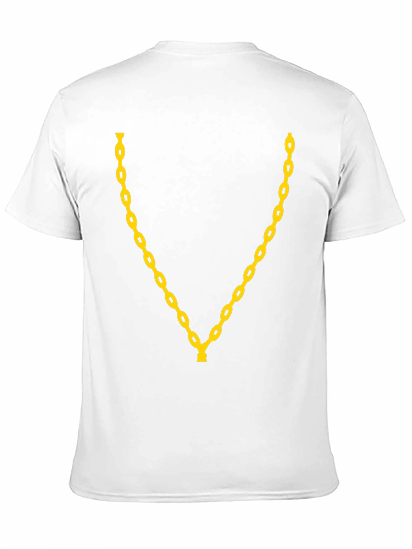 Chain Graphic Tee - Stylish Black Crew Neck T-Shirt