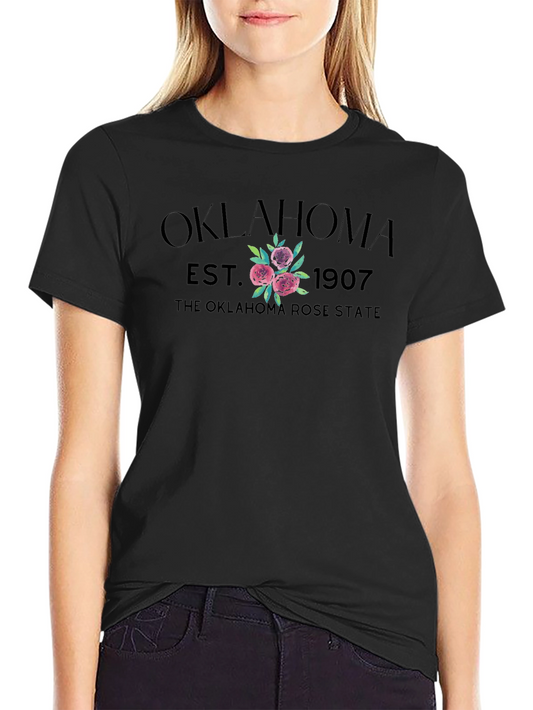 Oklahoma Rose State Est. 1907 Graphic T-Shirt