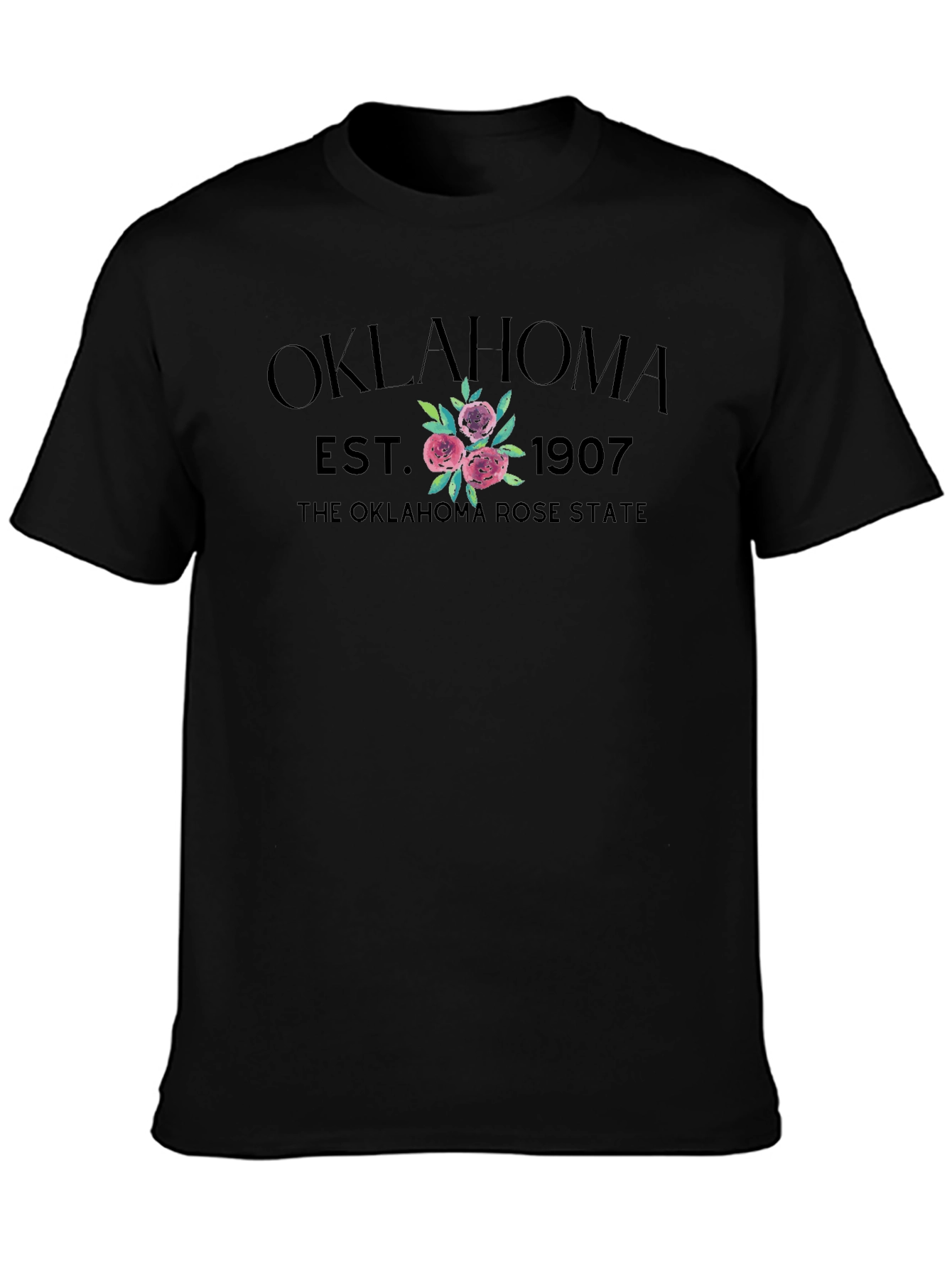 Oklahoma Rose State Est. 1907 Graphic T-Shirt
