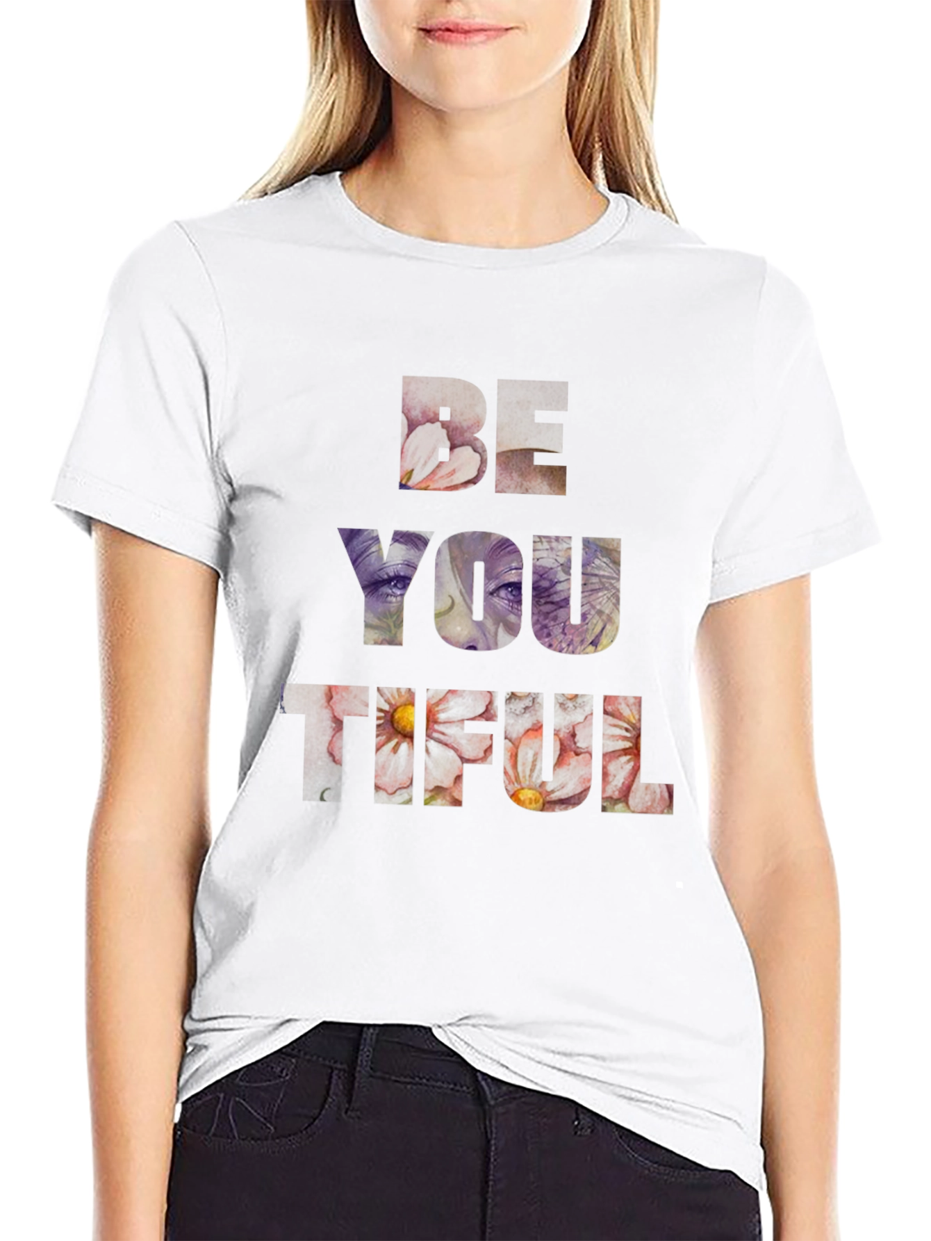 Be You Tiful Graphic T-Shirt - Unisex Black Tee