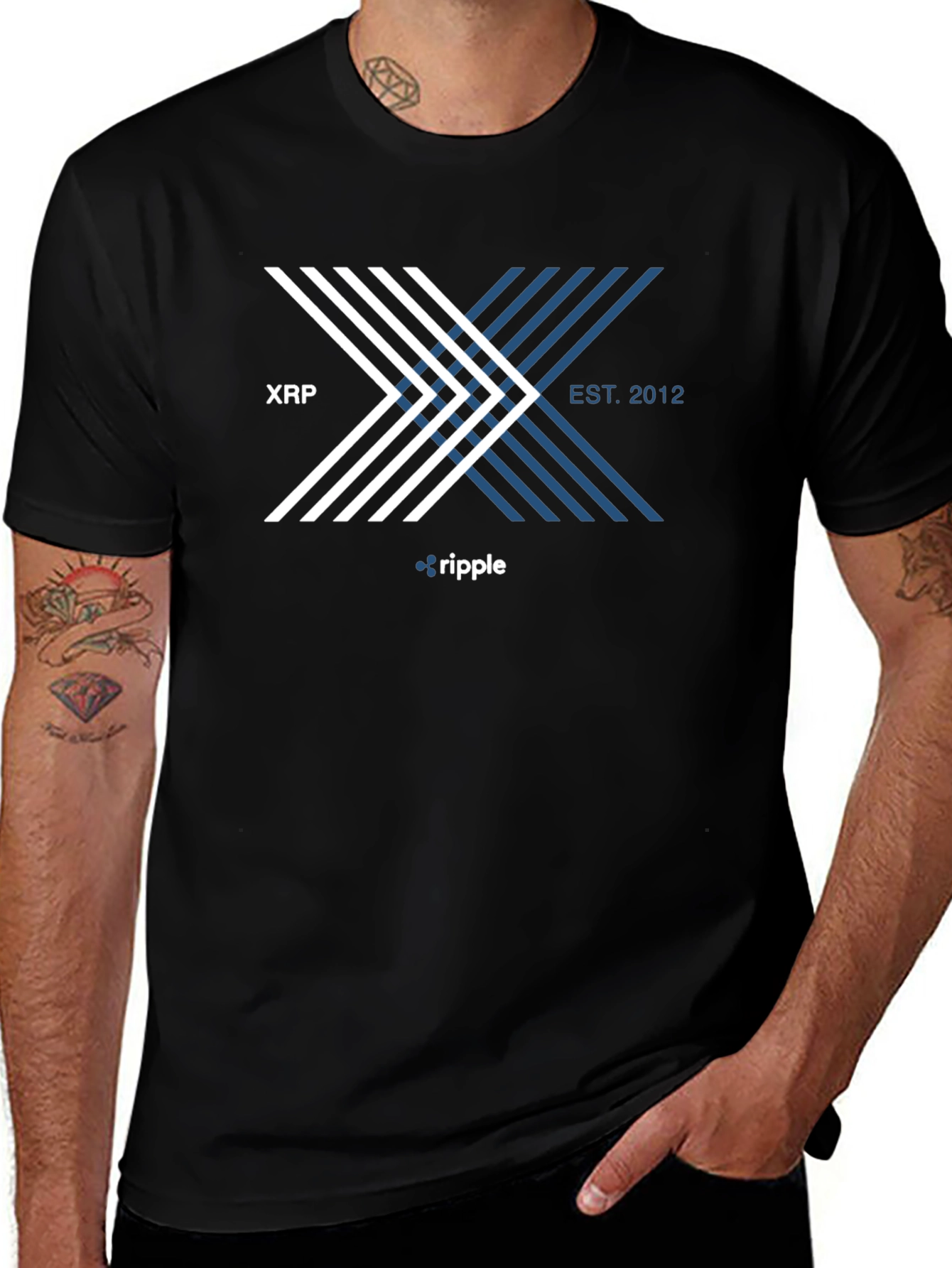 XRP Ripple Est. 2012 Black T-Shirt