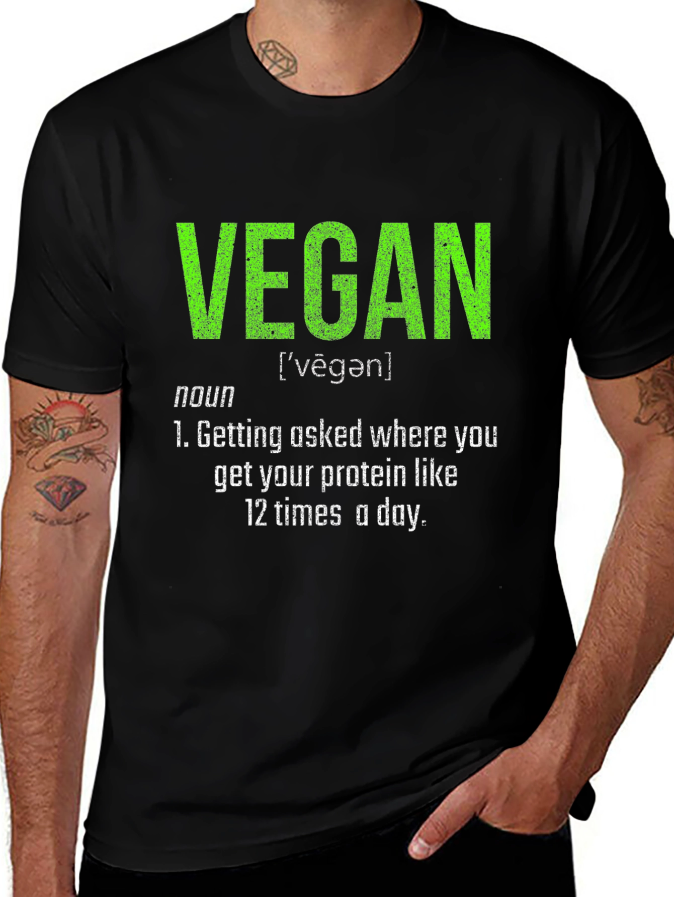 Vegan Definition T-Shirt - Protein Asker