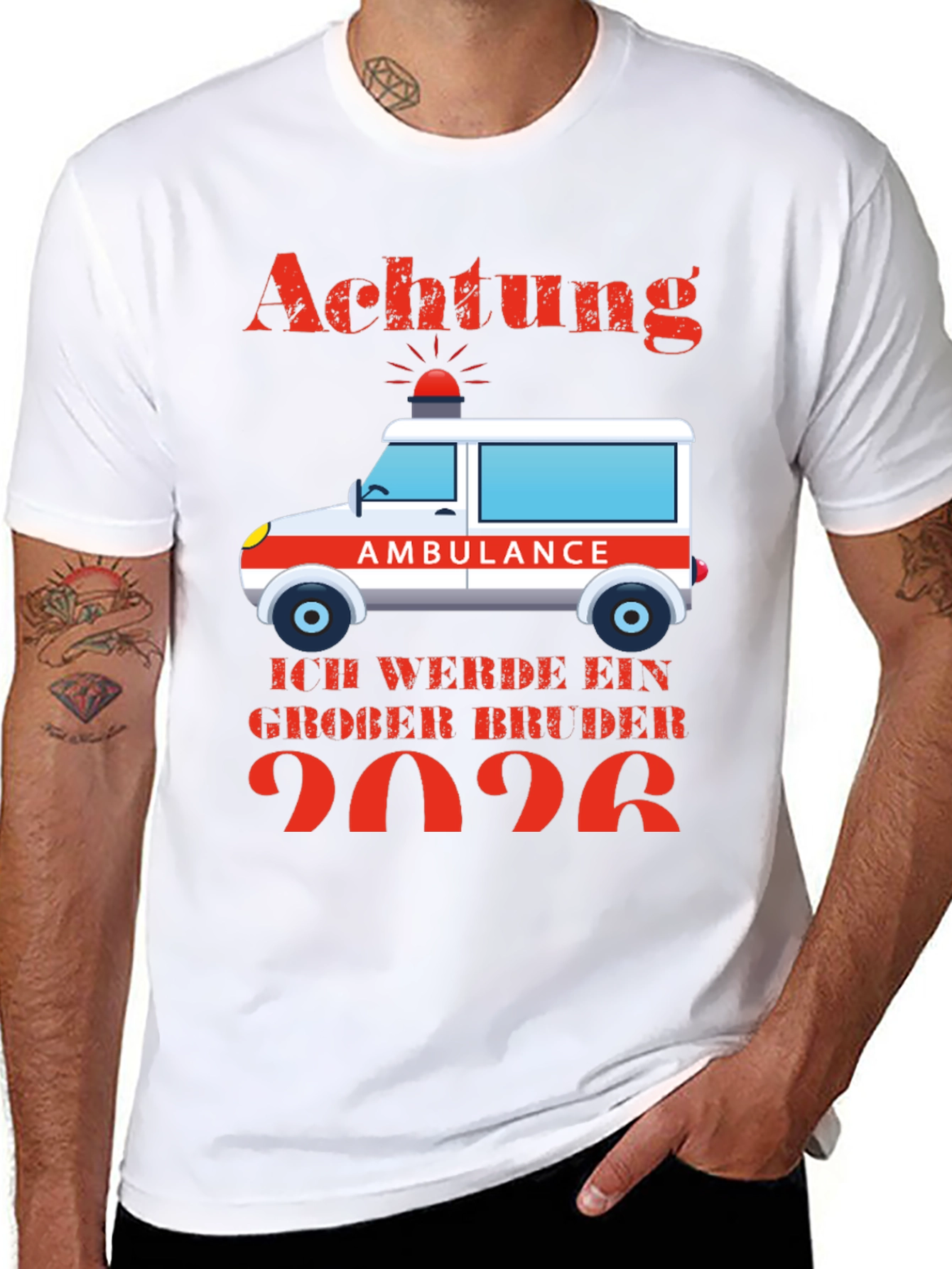 Achtung Ambulance Big Brother 2026 T-Shirt