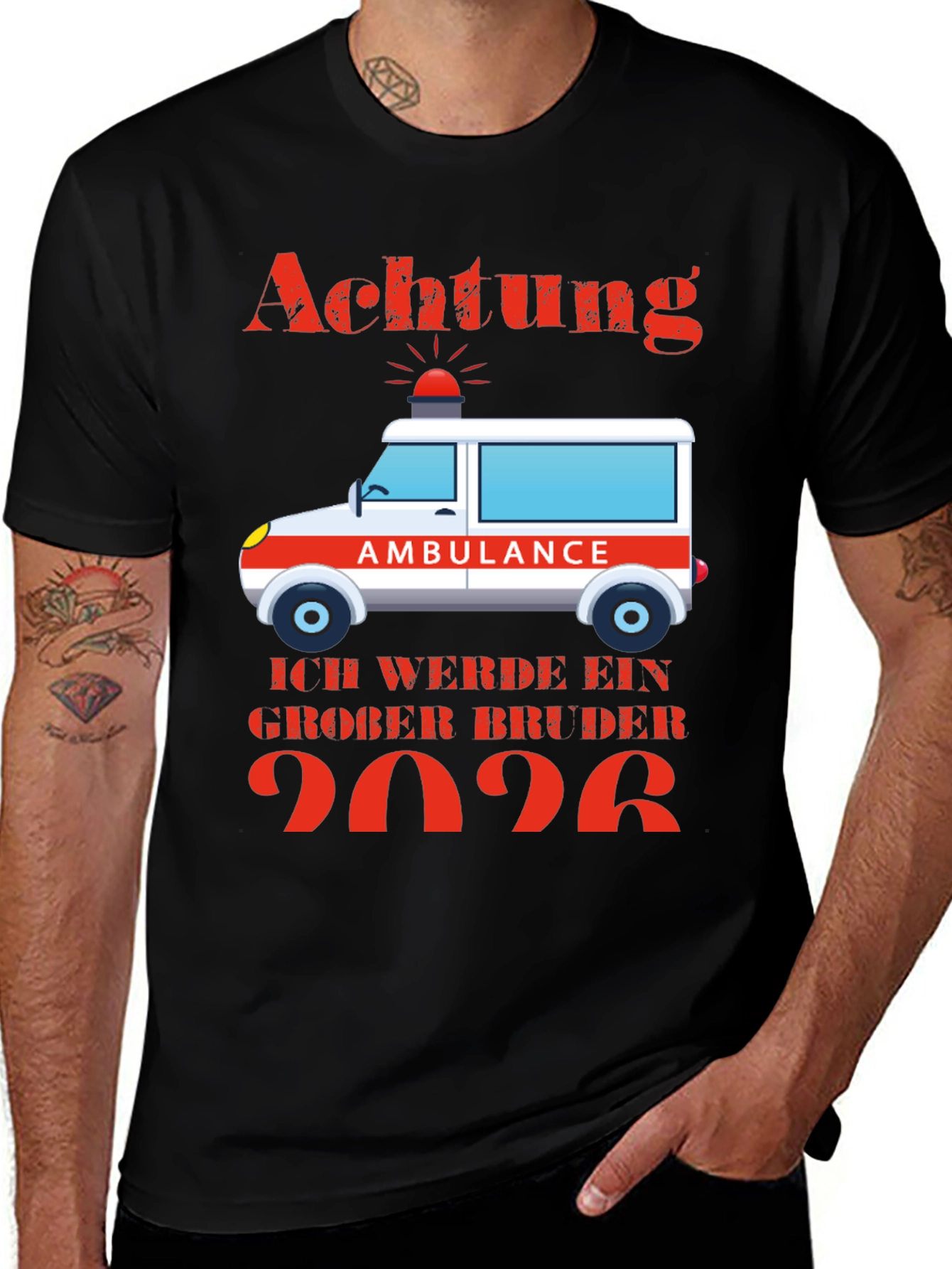 Achtung Ambulance Big Brother 2026 T-Shirt