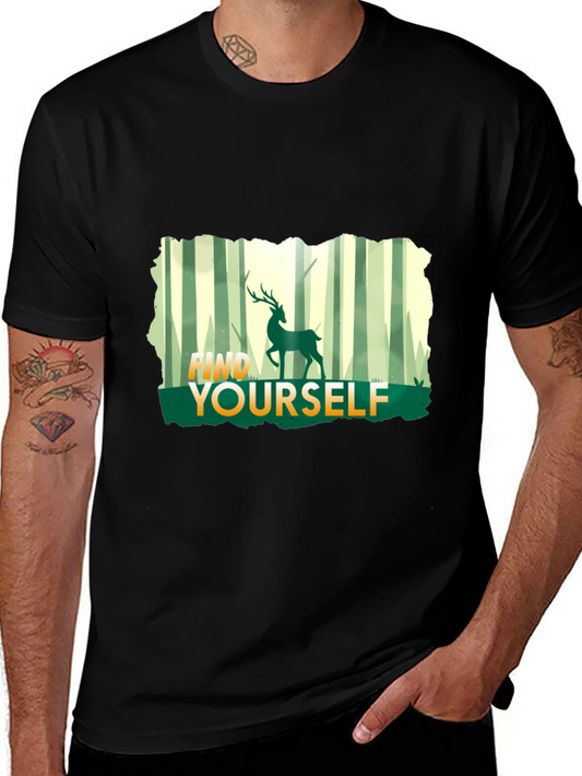 Find Yourself Deer Graphic T-Shirt