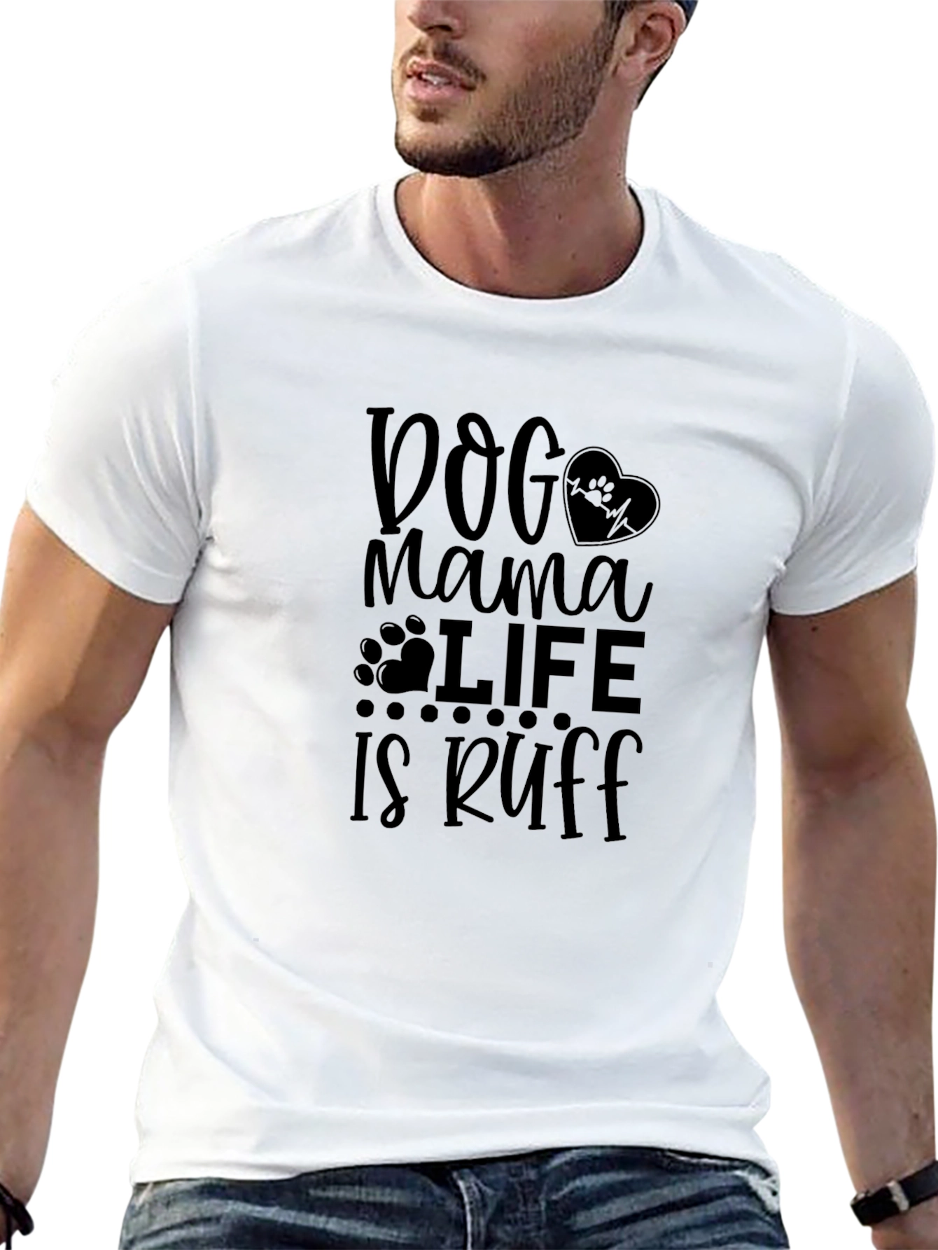 Dog Mama Life is Ruff Graphic Tee