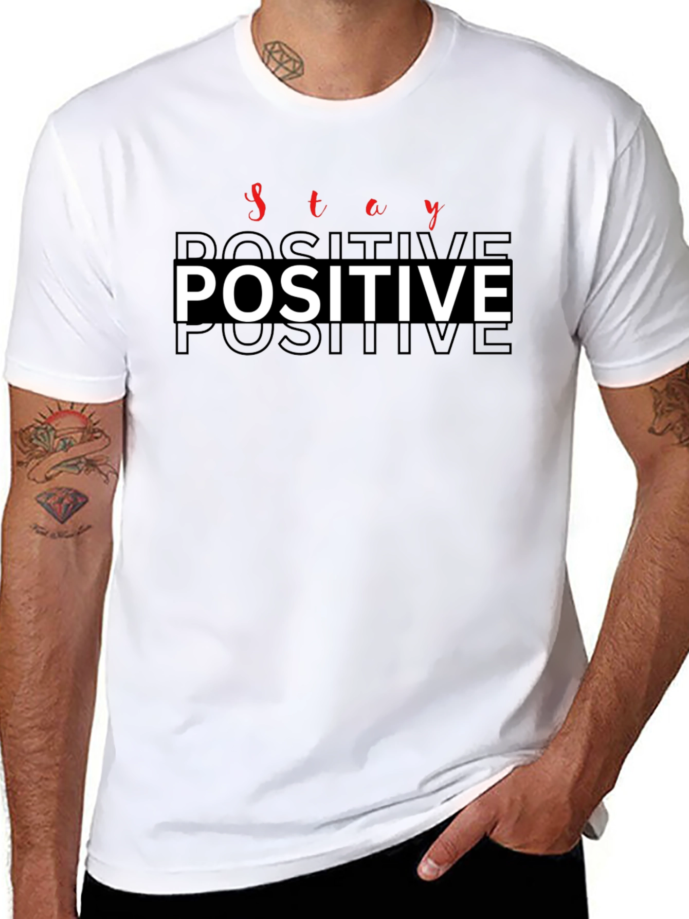 Stay Positive Graphic T-Shirt