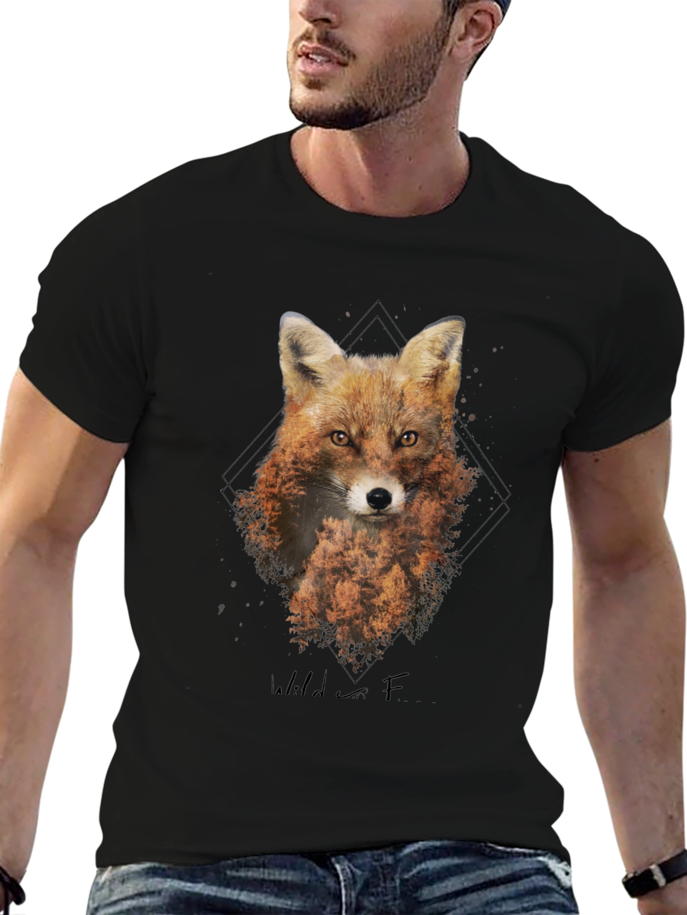 Fox Graphic T-Shirt - Wild Nature Tee