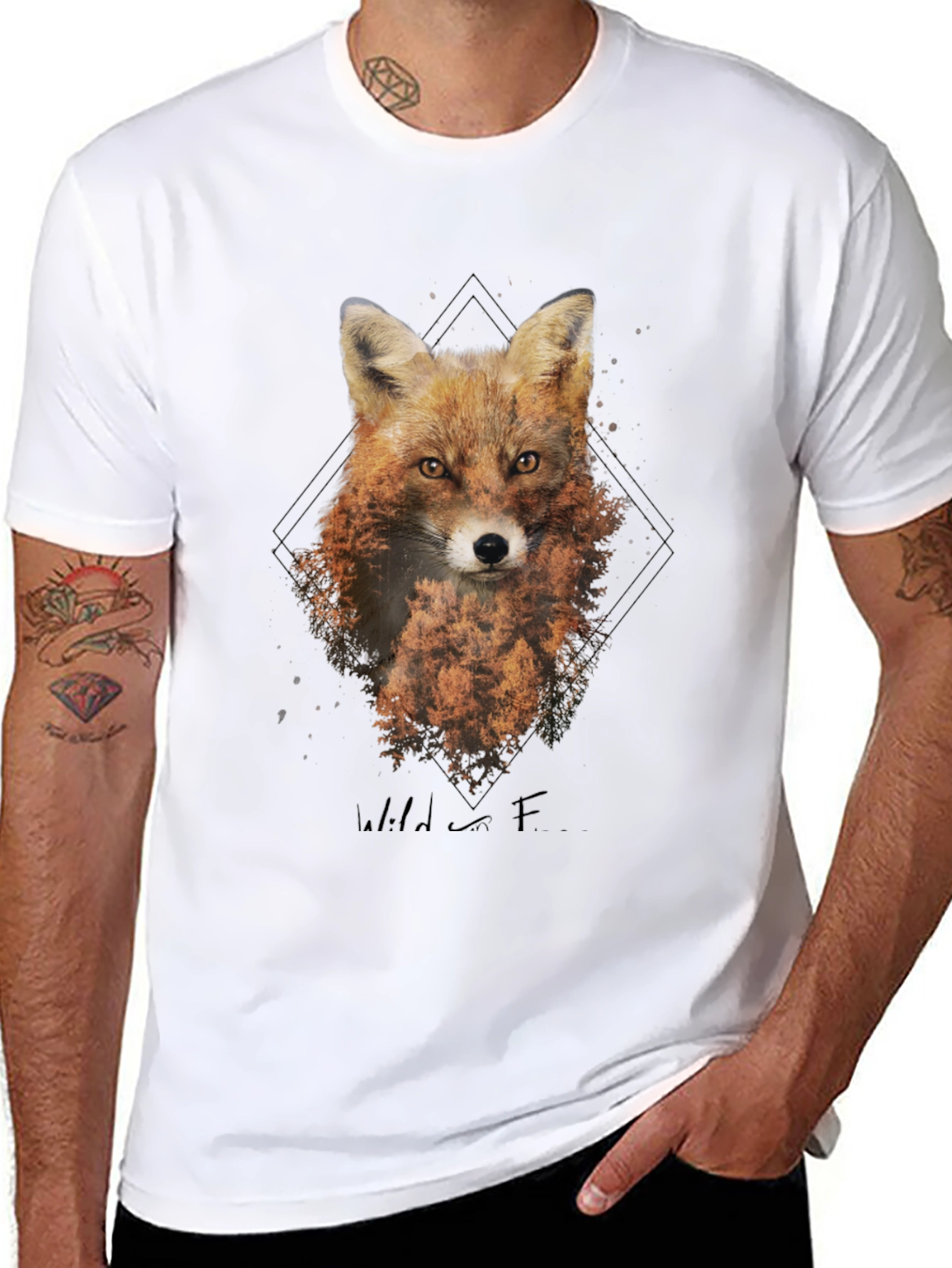 Fox Graphic T-Shirt - Wild Nature Tee