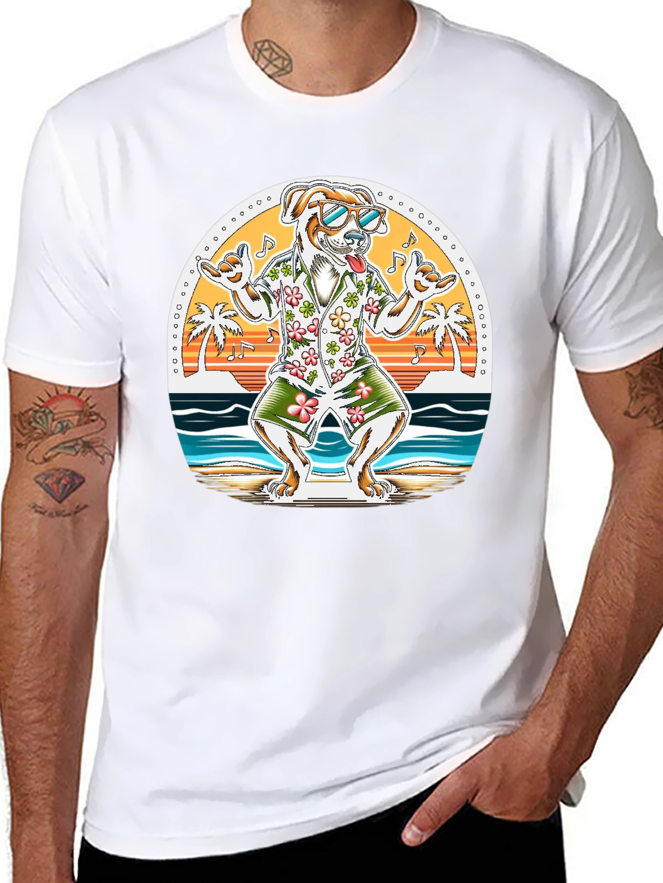 Beach Dog Graphic Tee